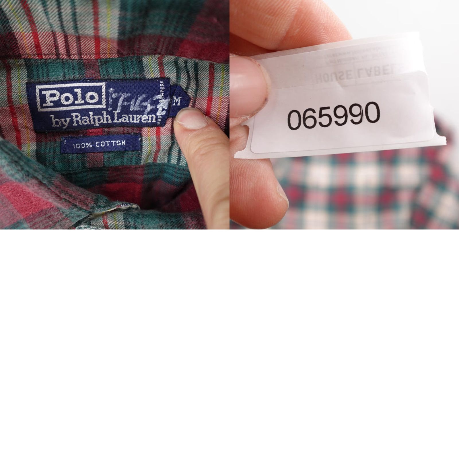 Polo Ralph Lauren VINTAGE Polo Ralph Lauren Button-Up Shirt Mens Medium Green Plaid Twill 90s Outdoor Size US M / EU 48-50 / 2 - 8 Thumbnail