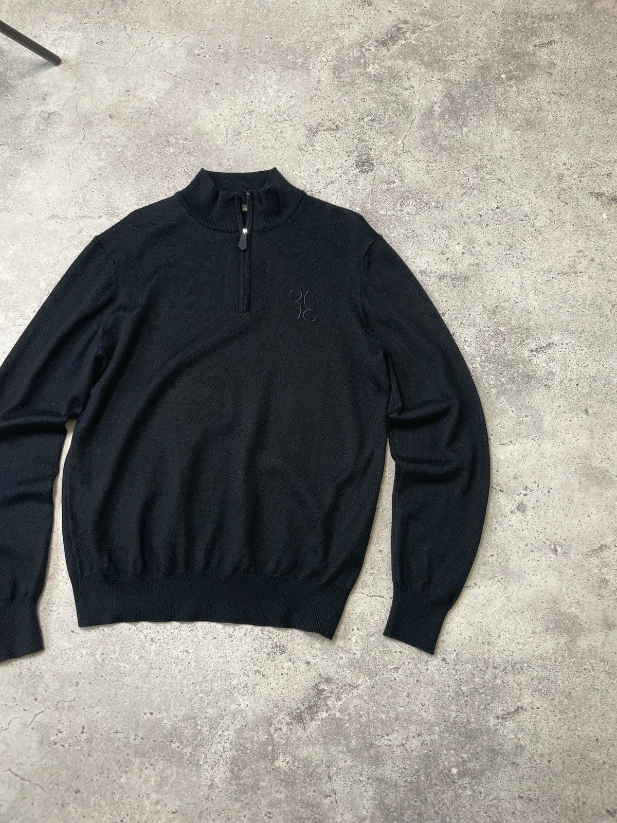 Billionaire Couture Billionaire Couture Merino Wool Zip Polo Long Sleeve Sweater Size US L / EU 52-54 / 3 - 3 Thumbnail