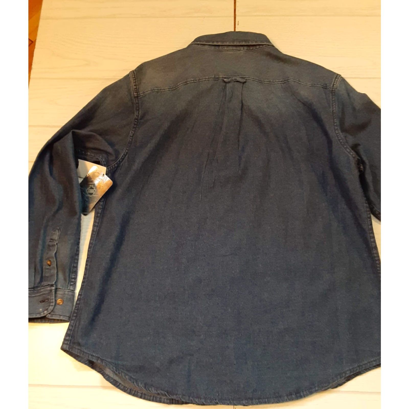 NHL Detroit Red Wings Hockey Full Button Shirt Blue Jean NHL NWT EUC Large Men Long Sleeve Button-Up 2XL Blue Popular Size US XXL / EU 58 / 5 - 7 Thumbnail