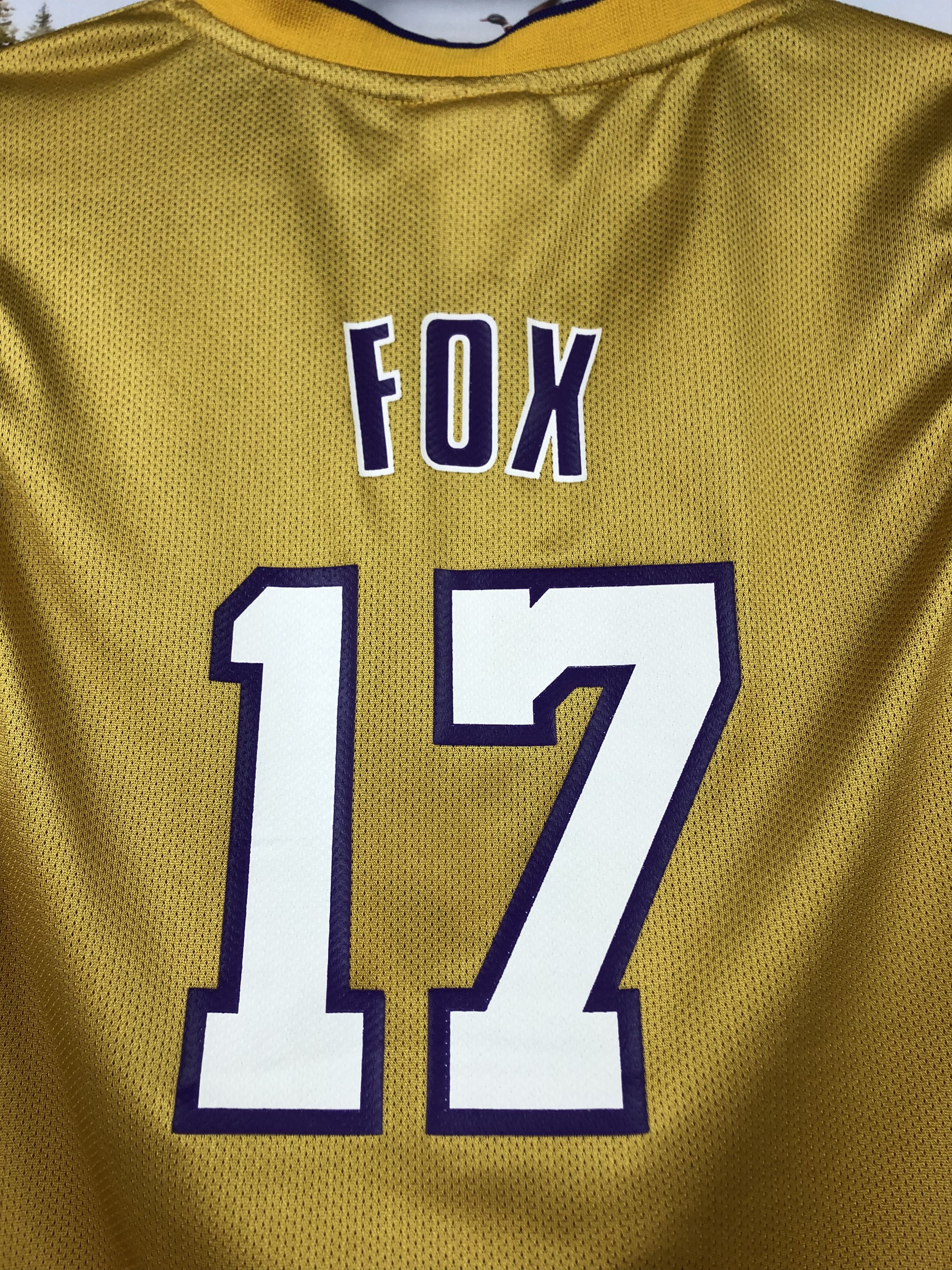 NBA Vintage Los Angeles Lakers Jersey Fox Shirt Size Boys 14 Size US XXS / EU 40 - 12 Thumbnail