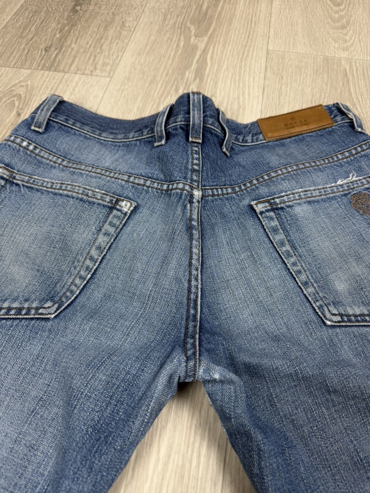 Gucci Vintage Gucci Women Distressed Denim Jeans Size 32" / US 10 / IT 46 - 17 Thumbnail