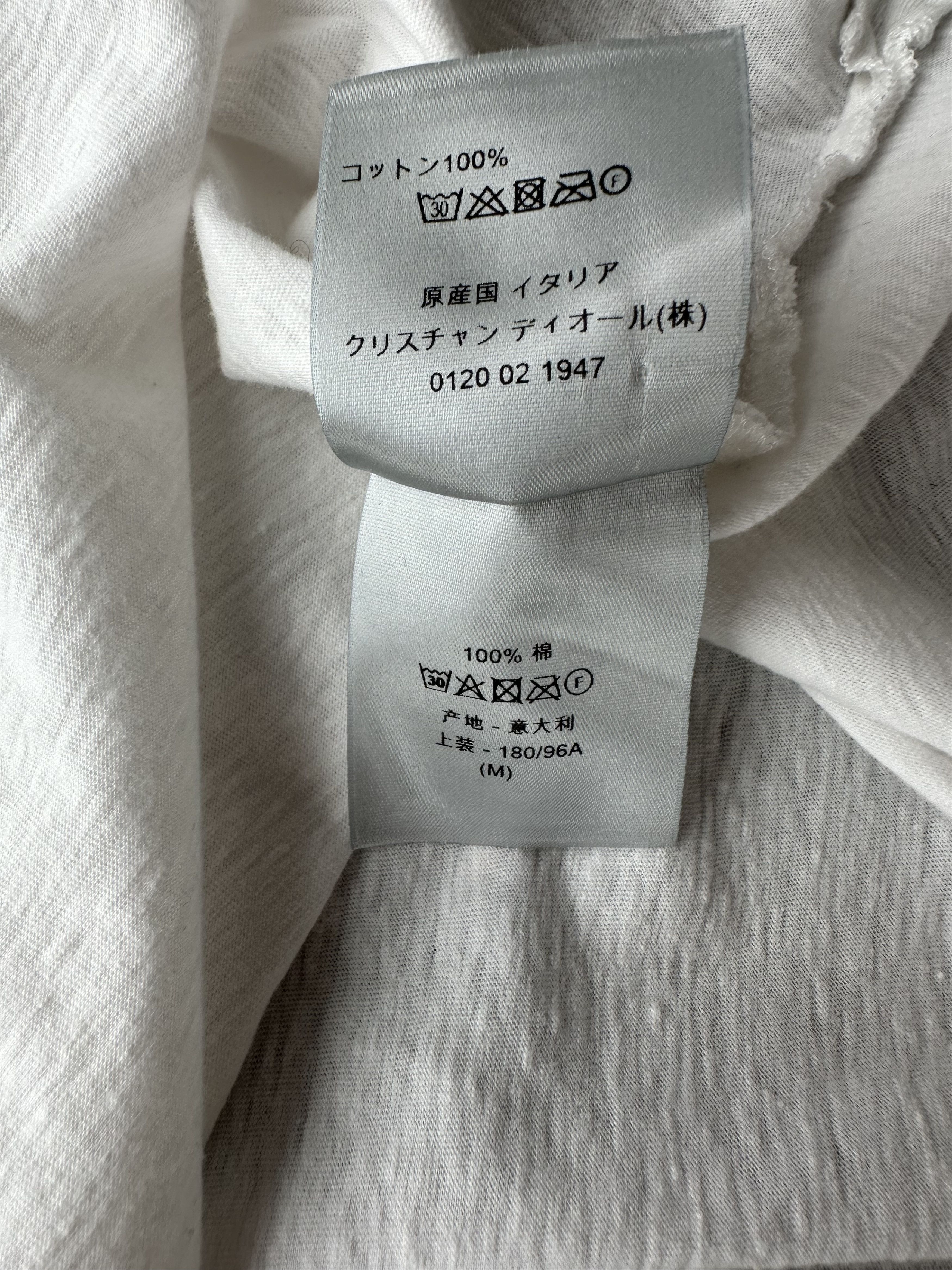 Dior × Travis Scott Dior Cactus Jack White & Brown Logo T-Shirt Size US M / EU 48-50 / 2 - 5 Thumbnail