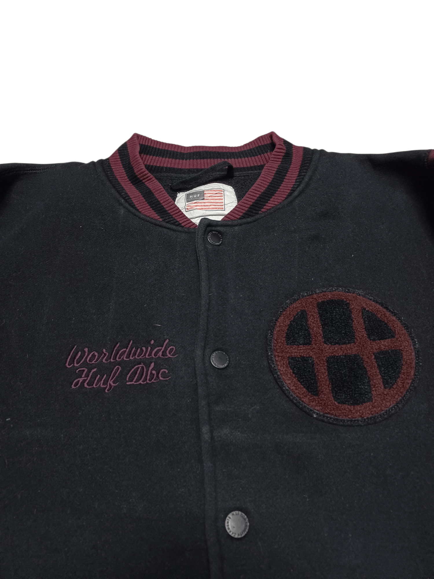 Huf HUF WORLDWIDE SK8 SKATEGANG COTTON BOMBER JACKET Size US L / EU 52-54 / 3 - 2 Thumbnail