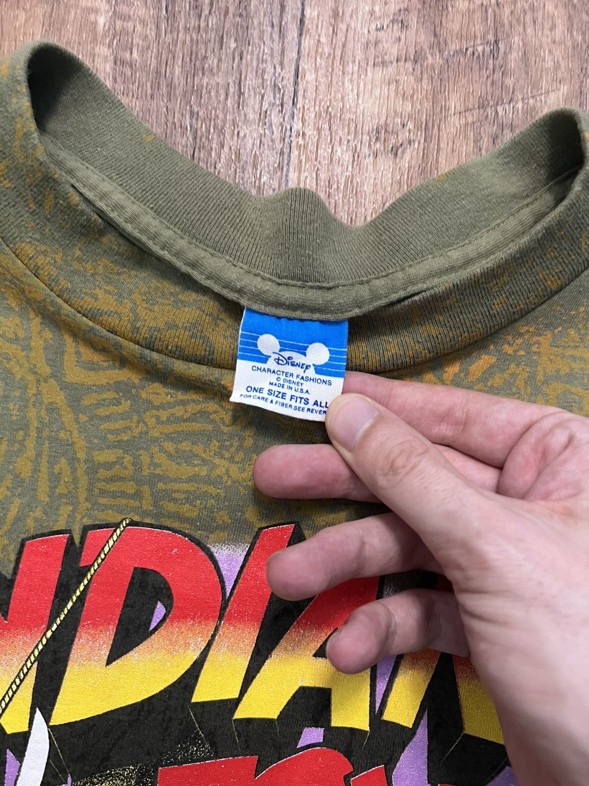Disney Indiana Jones 90s Disney All Over Print single stitch tee Size US XL / EU 56 / 4 - 4 Thumbnail