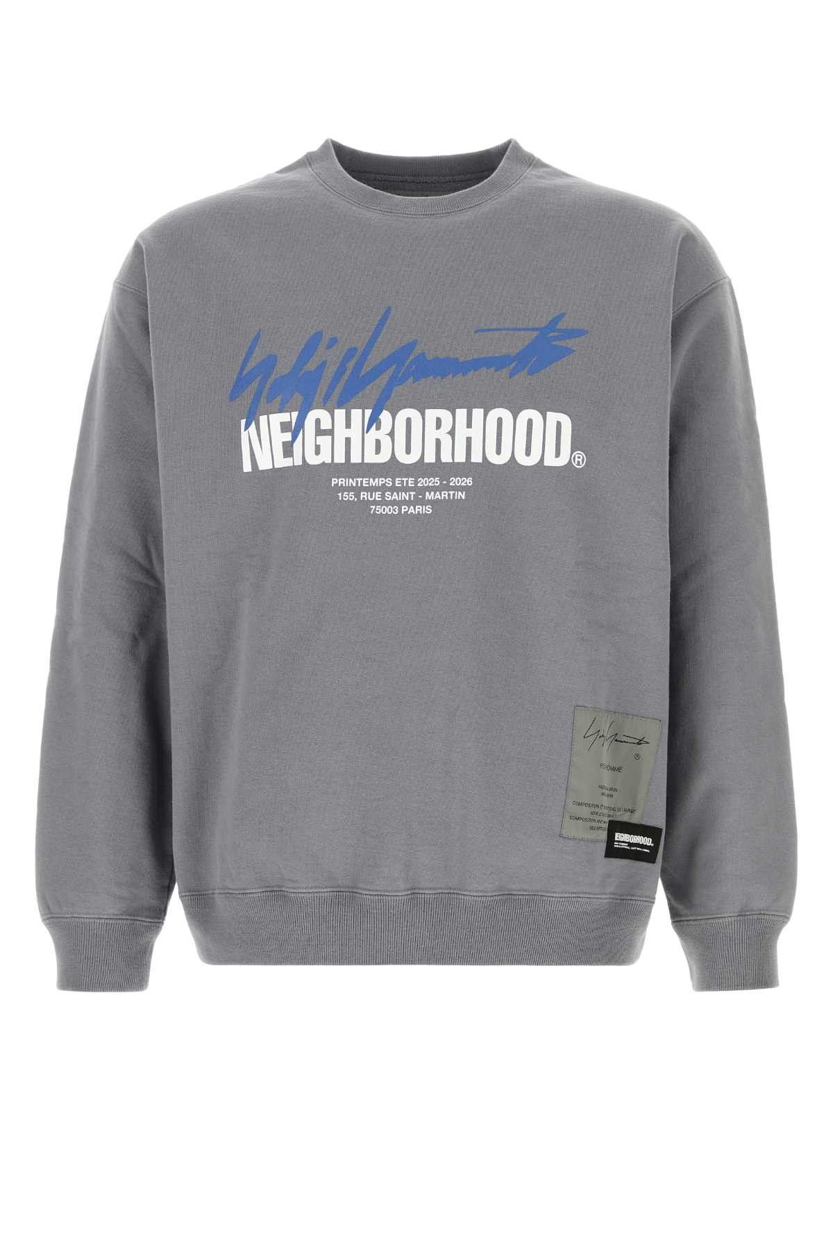 Yohji Yamamoto Grey Cotton Yohji Yamamoto X Neighborhood Sweatshirt Size US M / EU 48-50 / 2 - 1 Thumbnail