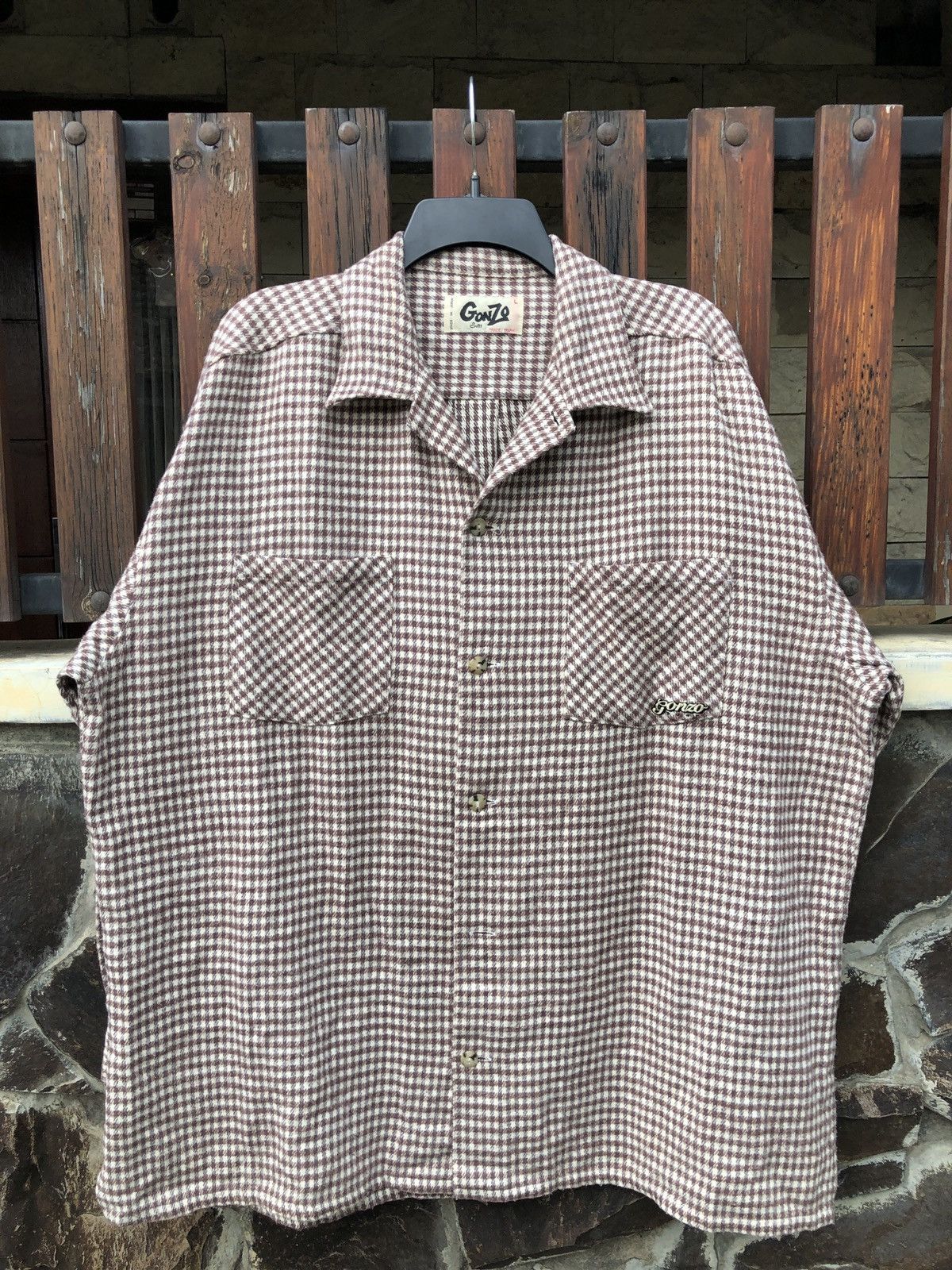 Japanese Brand × Vintage GONZO SURF FLANELL SHIRT Size US XL / EU 56 / 4 - 1 Thumbnail