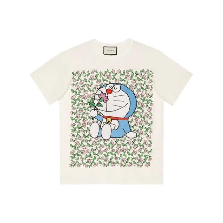 Gucci Gucci x Doraemon Cotton T-Shirt for Women-2507 Size XS / US 0-2 / IT 36-38 - 7 Thumbnail