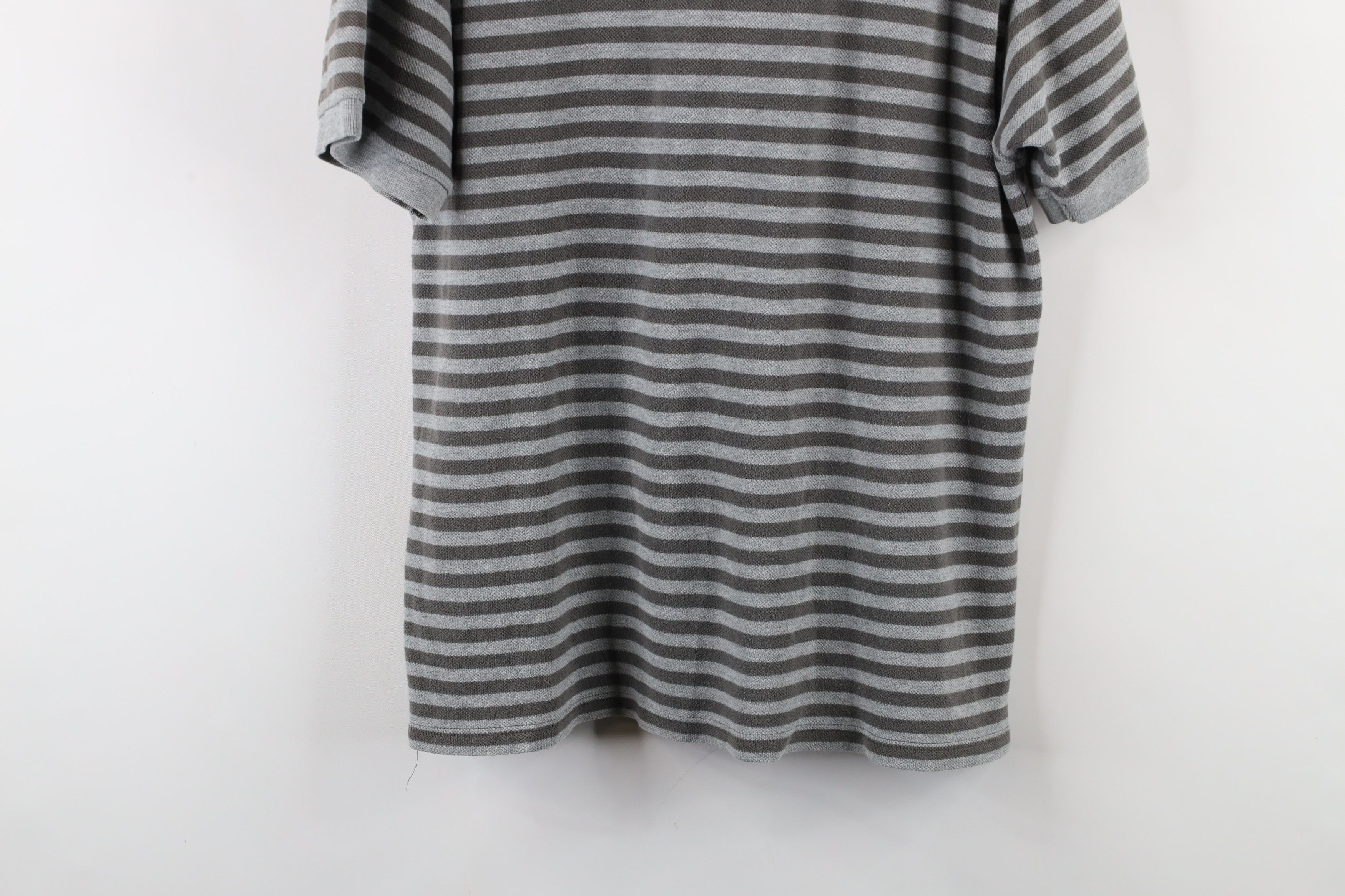 J.Crew × Vintage Vintage 90s J Crew Striped Short Sleeve Polo Shirt Cotton Size US M / EU 48-50 / 2 - 10 Thumbnail