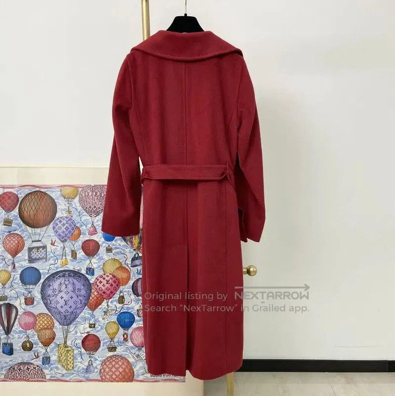 Max Mara MaxMara Red Long Coat for Women . Size S / US 4 / IT 40 - 2 Thumbnail