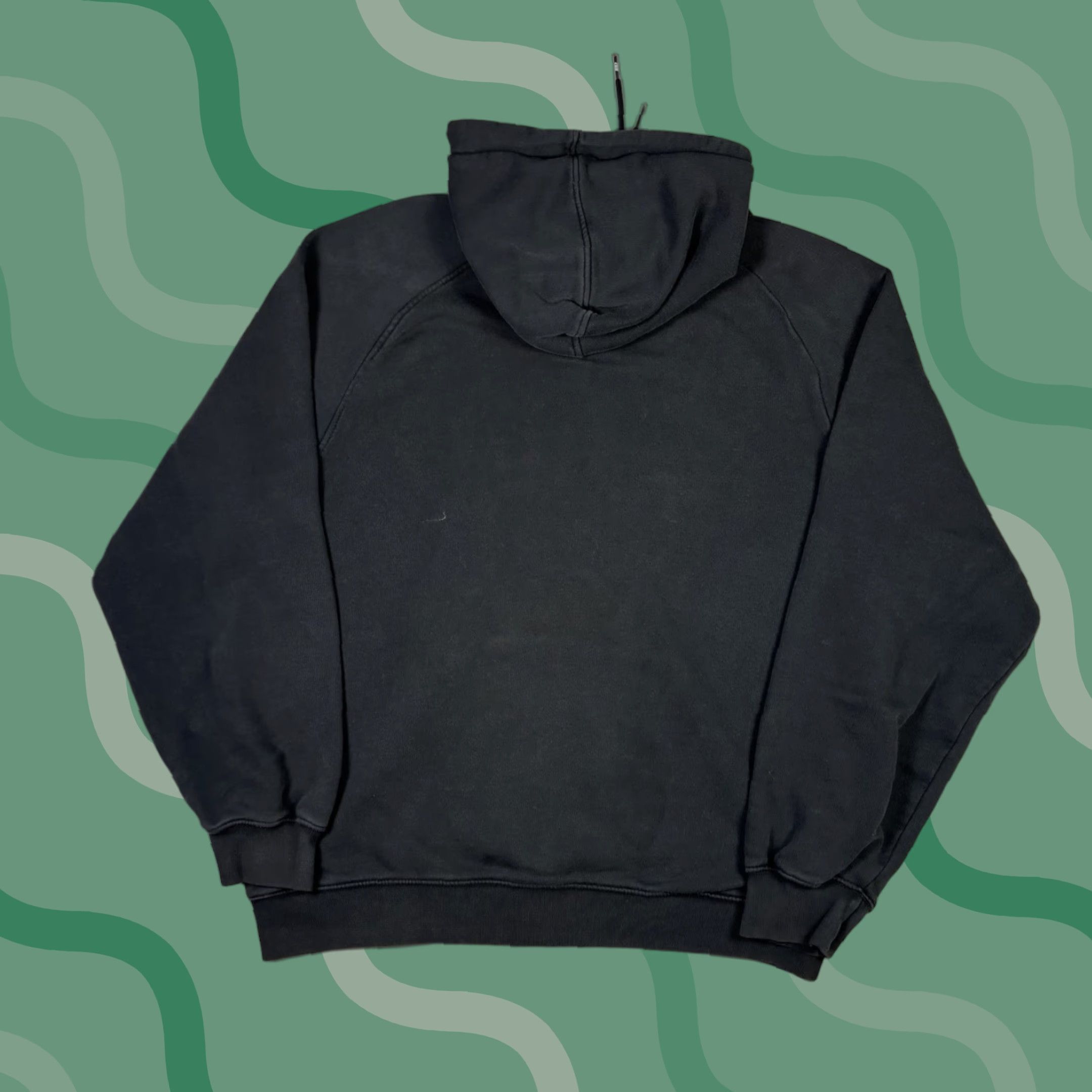 Nike VINTAGE Nike Hoodie Embroidered Swoosh Logo Black Pullover Adult Large L 90s 2000s Size US L / EU 52-54 / 3 - 1 Thumbnail
