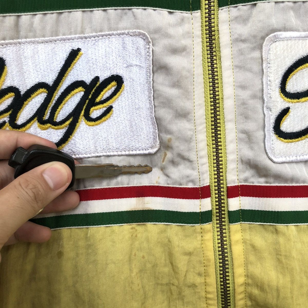 Vintage Yellow Corn Embroidered NHRA Dragster Sledge Hammer Jacket Size US L / EU 52-54 / 3 - 9 Thumbnail