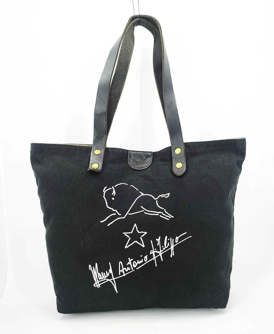 Il Bisonte IL BISONTE black cotton tote bag Size ONE SIZE - 1 Thumbnail