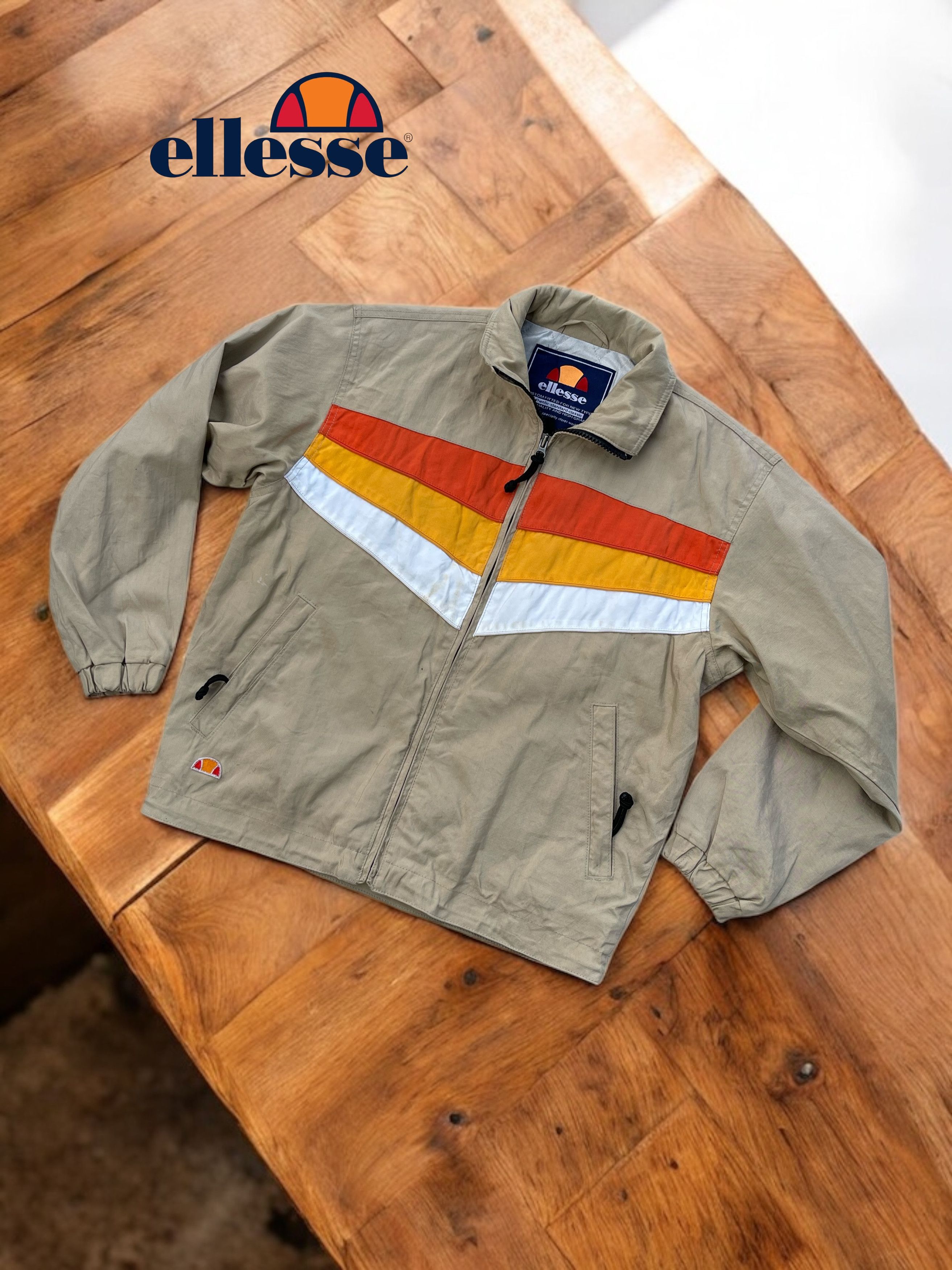 Ellesse × Vintage 🔥Vintage 90s Ellesse Skateboards Jacket Zip Up Size US M / EU 48-50 / 2 - 1 Thumbnail
