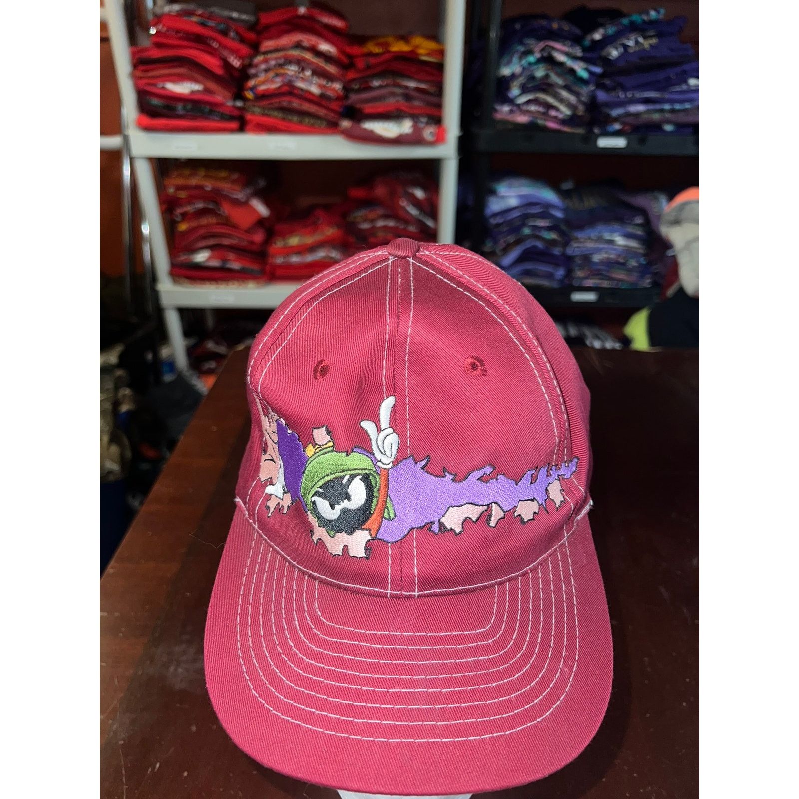 Vintage Vintage Marvin The Martian Hat Snapback Six Flags VTG Cap Size ONE SIZE - 4 Thumbnail