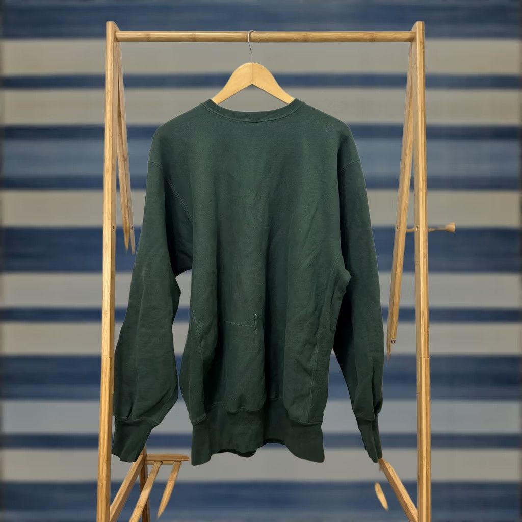 Champion VINTAGE Champion Sweatshirt Hoodie XXXL Green Eyeless Crewneck Reverse Weave 90s RARE Mens Size US XXL / EU 58 / 5 - 1 Thumbnail
