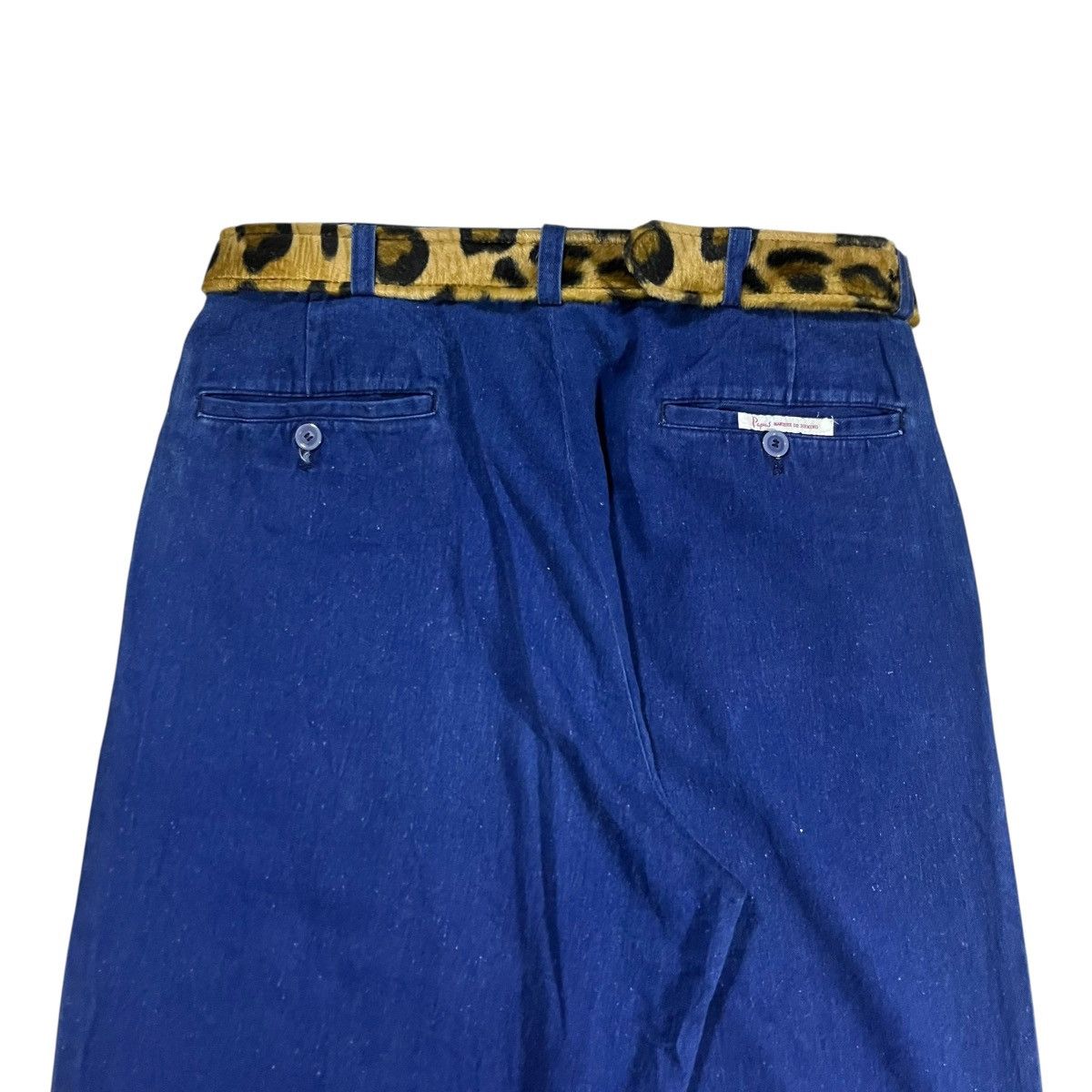 Issey Miyake Papas Maniere De Heming Plated Denim Pants Size US 29 - 4 Thumbnail