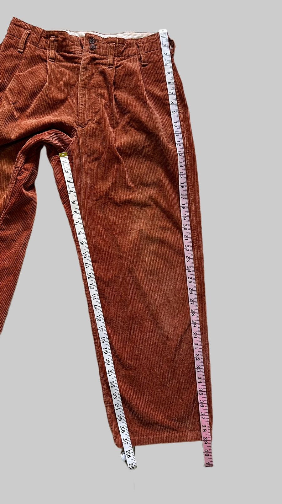 Nigel Cabourn Archival AW2005 Nigel Cabourn Rust Brown Corduroy Pants Size US 32 / EU 48 - 6 Thumbnail