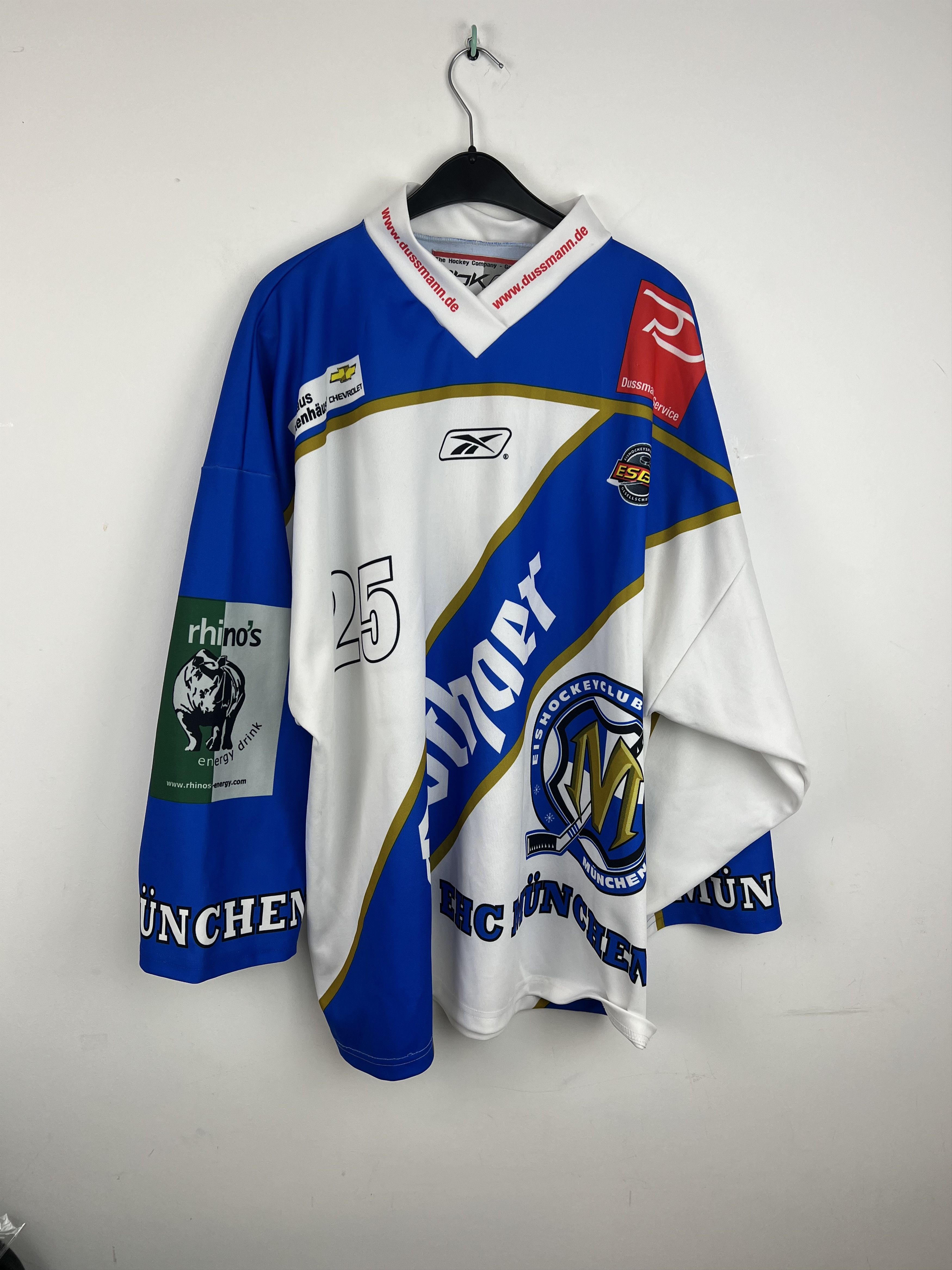 Ccm EHC Munchen München #25 SCHNEIDER hockey jersey Size US XL / EU 56 / 4 - 3 Thumbnail