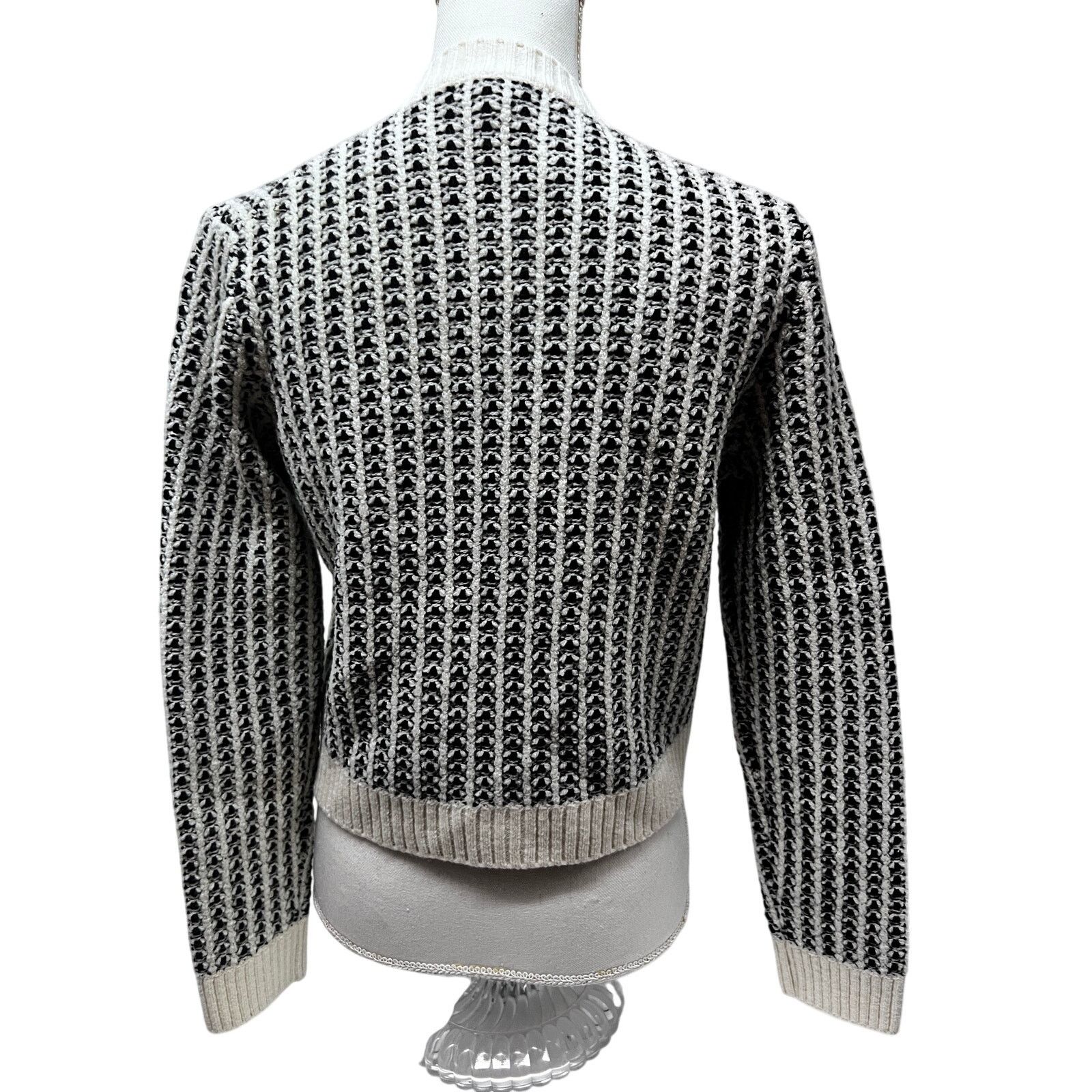 Maje Maje Vintage Wool Striped Button Up Sweater Cardigan XS Size XS / US 0-2 / IT 36-38 - 2 Thumbnail