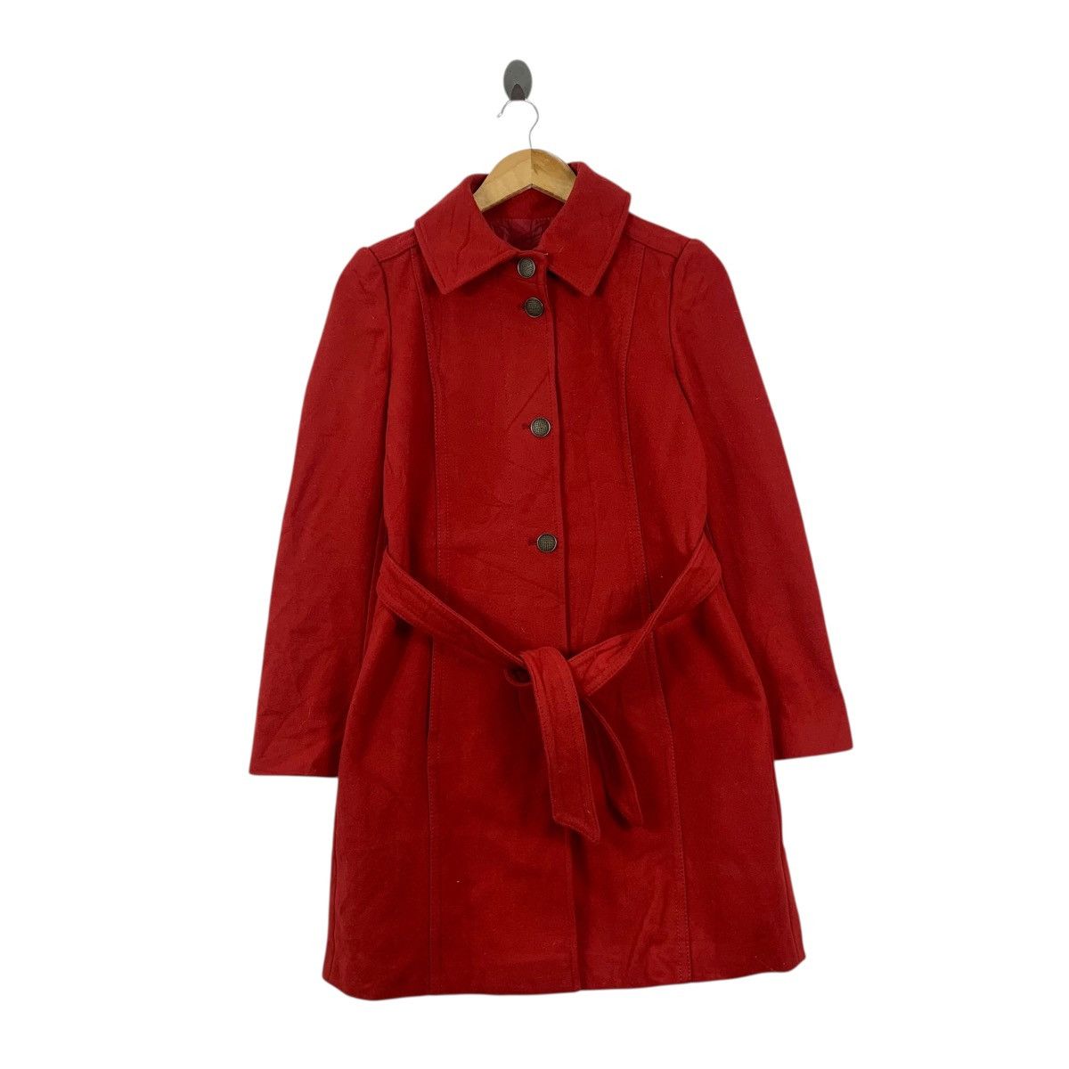 Max Mara MAX MARA Max & Co Collection Made In Romania Red Trench Coat Size S / US 4 / IT 40 - 1 Thumbnail