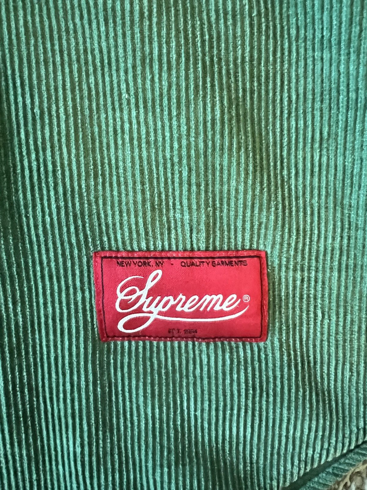 Supreme Supreme SS19 Corduroy Baseball Jersey | Grailed