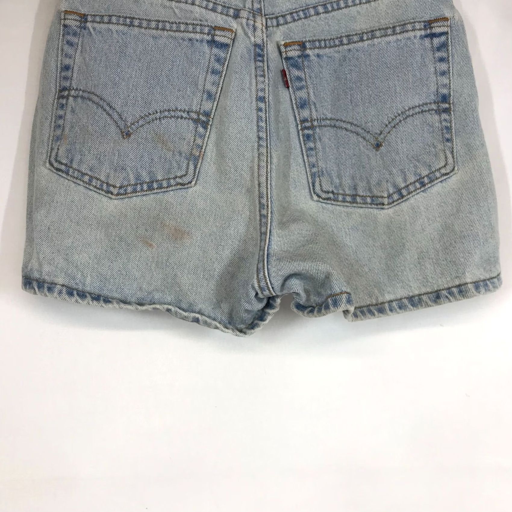 Levi's LEVI'S Juniors 11 BLUE 512 Slim Fit Denim Jean Shorts VINTAGE USA Jeans Shorts Women 11 Blue Slimming Denim 90s? Size 32" / US 10 / IT 46 - 7 Thumbnail