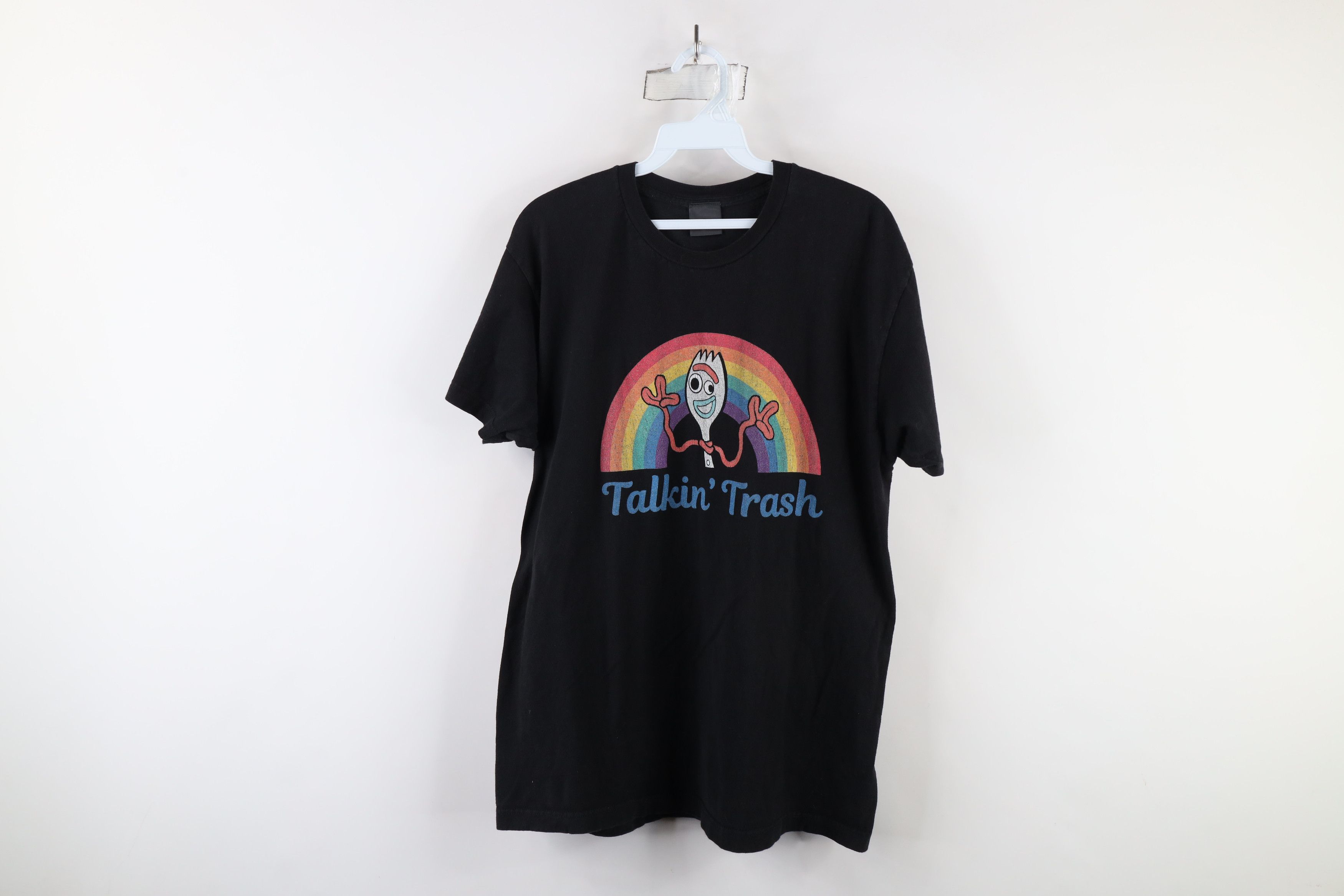 Vintage Vintage Y2K Disney Toy Story 4 Trash Forky T-Shirt Black Size US L / EU 52-54 / 3 - 1 Thumbnail