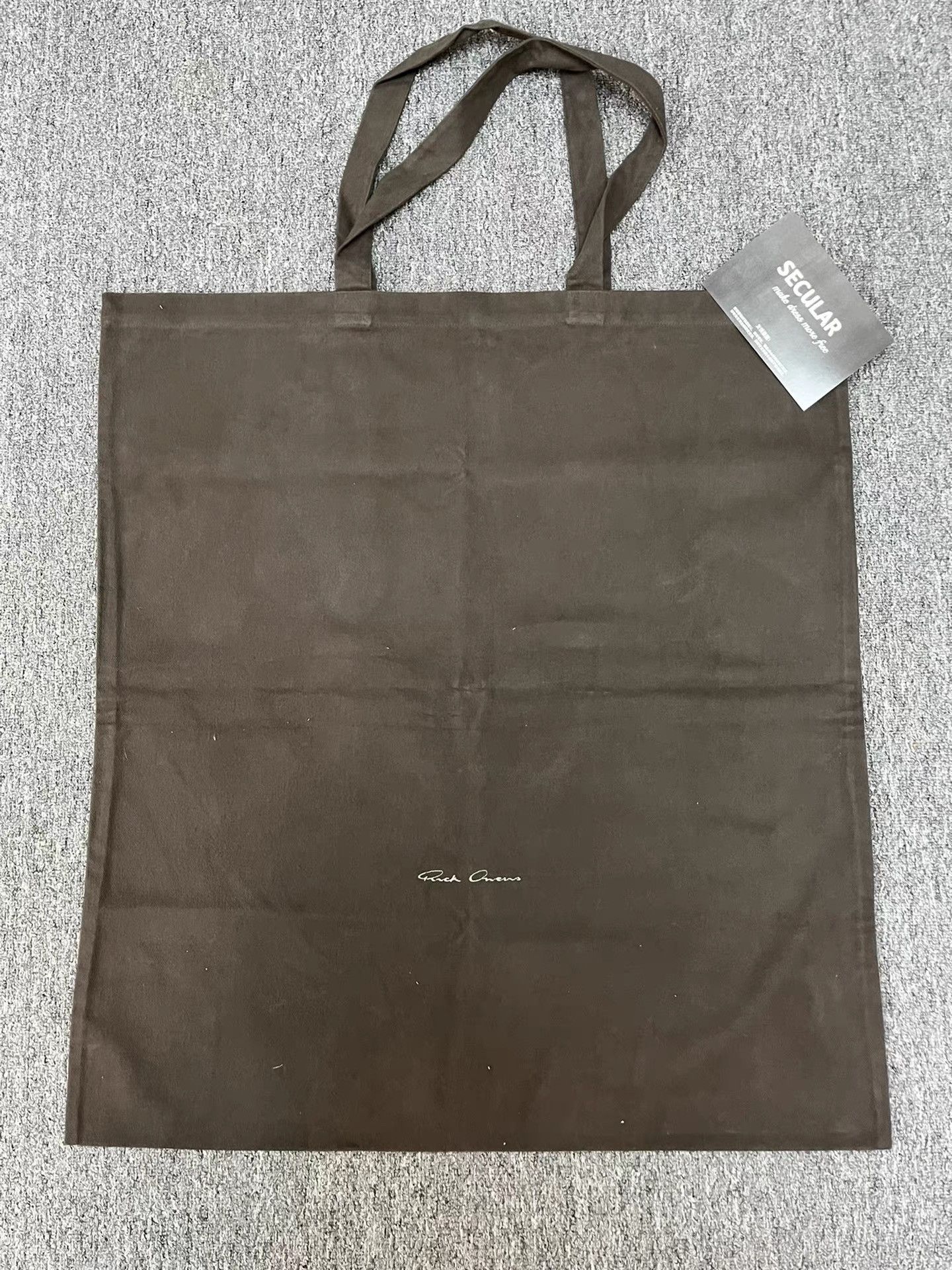 Rick Owens Rick Owens Mainline White Embroidered XL Canvas Tote K34 Size ONE SIZE - 4 Thumbnail