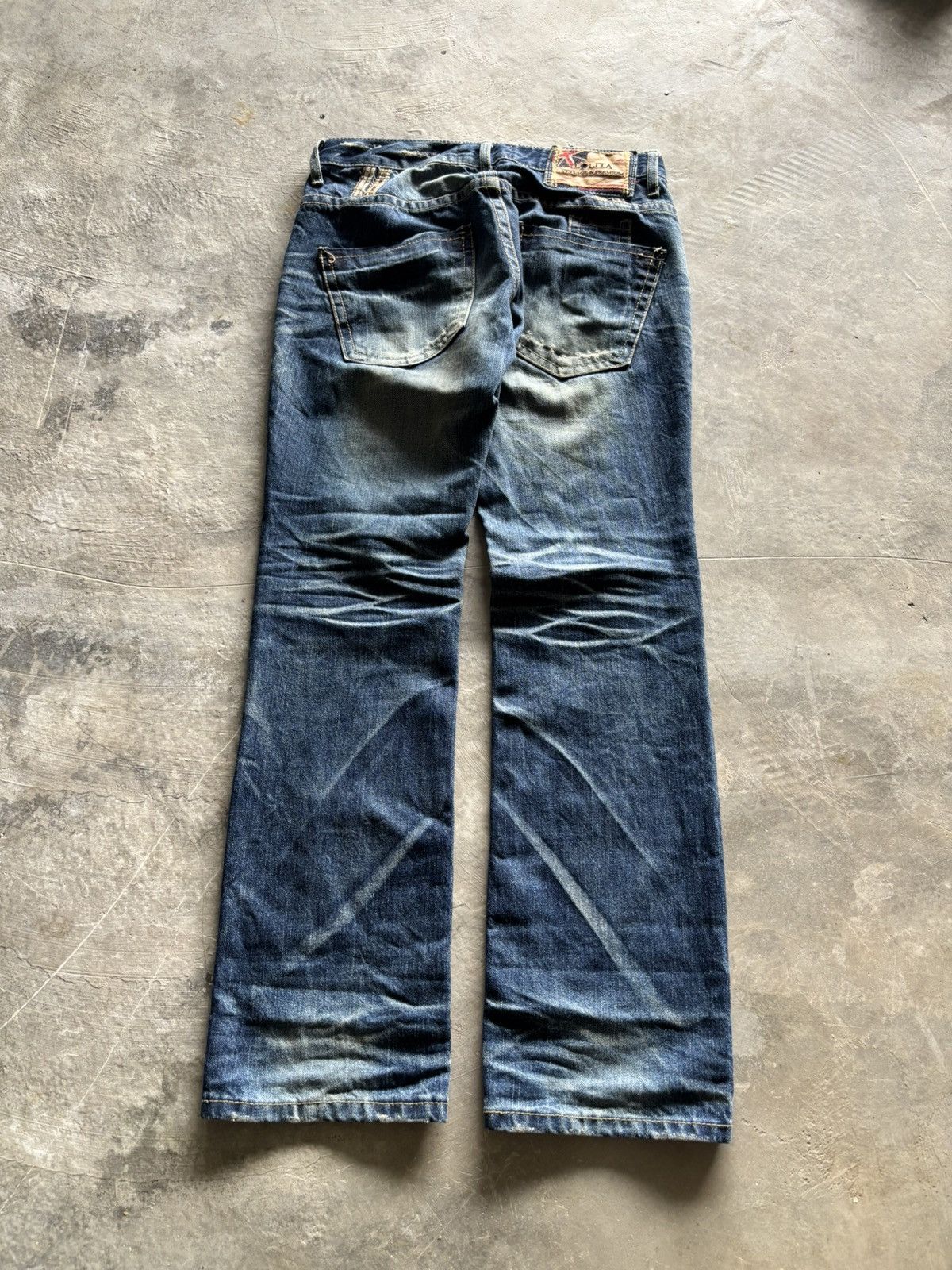 Japanese Brand y2k rusty lolita union jack japanese jeans distressed style Size US 32 / EU 48 - 16 Thumbnail