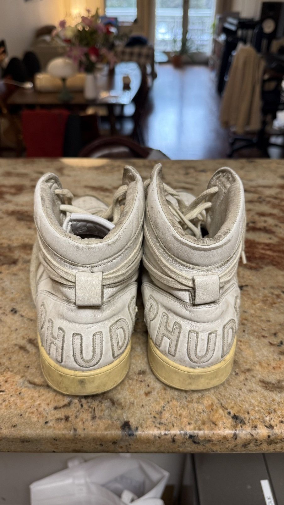 White Rhecess Hi Sneakers