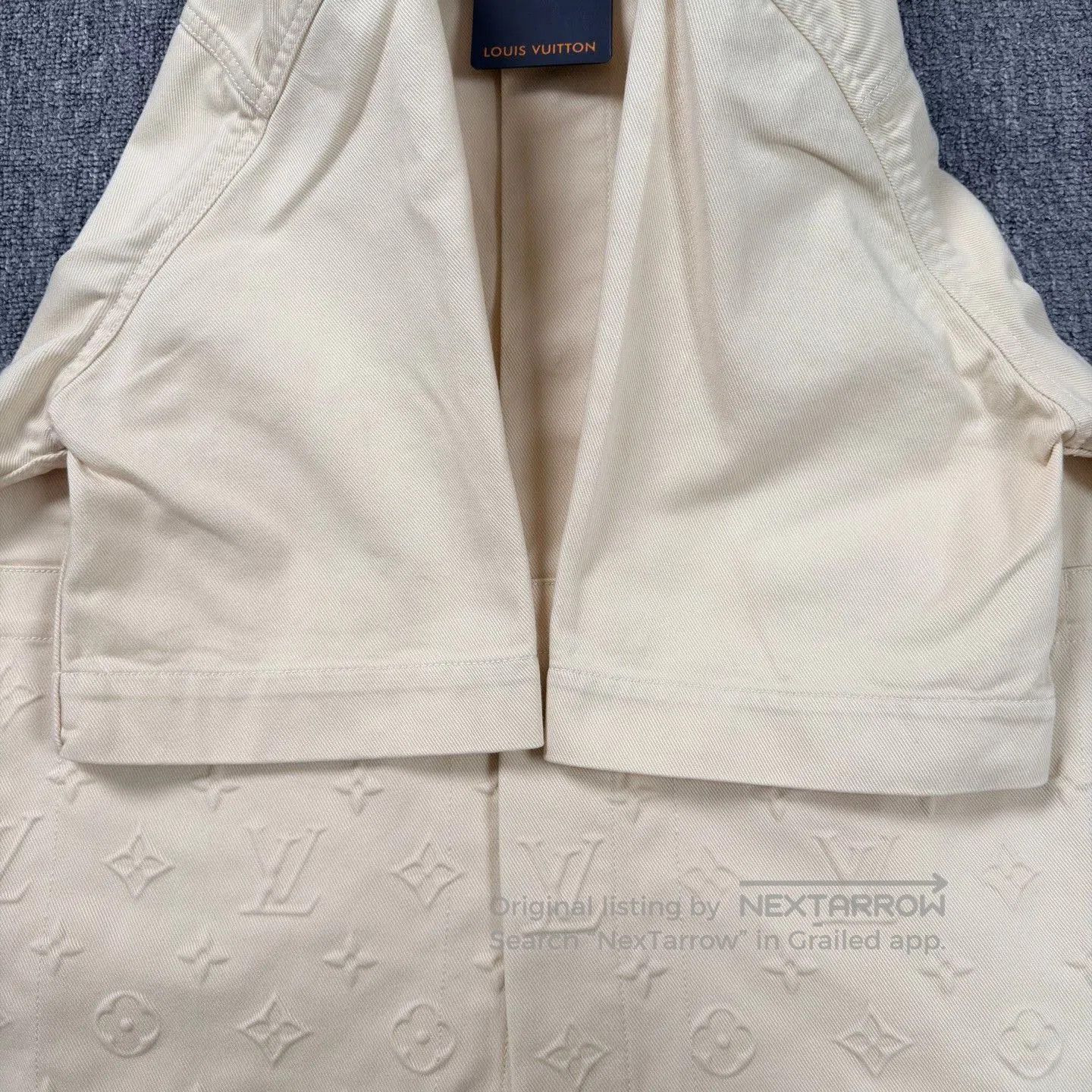 Louis Vuitton LV Beige Lumber Print Short Sleeve Shirt. Size US M / EU 48-50 / 2 - 7 Thumbnail