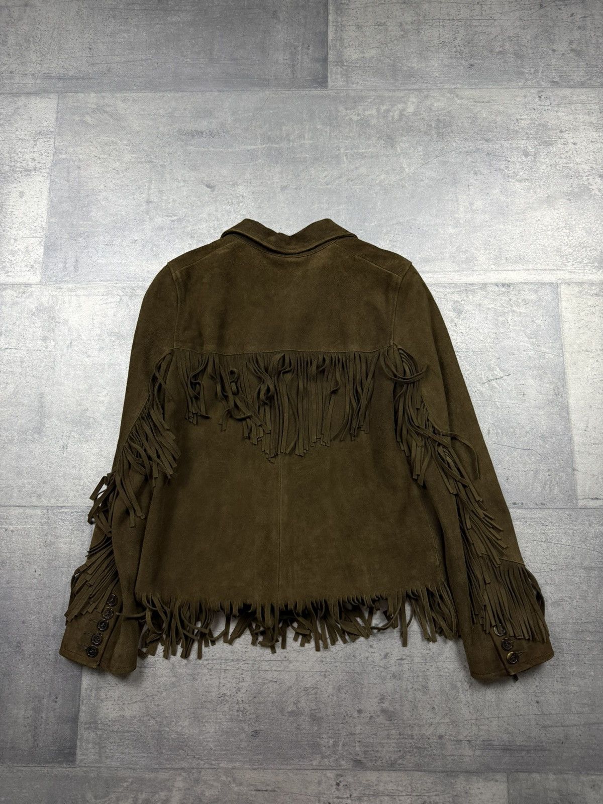 Saint Laurent Paris Saint Laurent Paris Suede Fringe Jacket Western Style 2015 Size XS / US 0-2 / IT 36-38 - 19 Thumbnail
