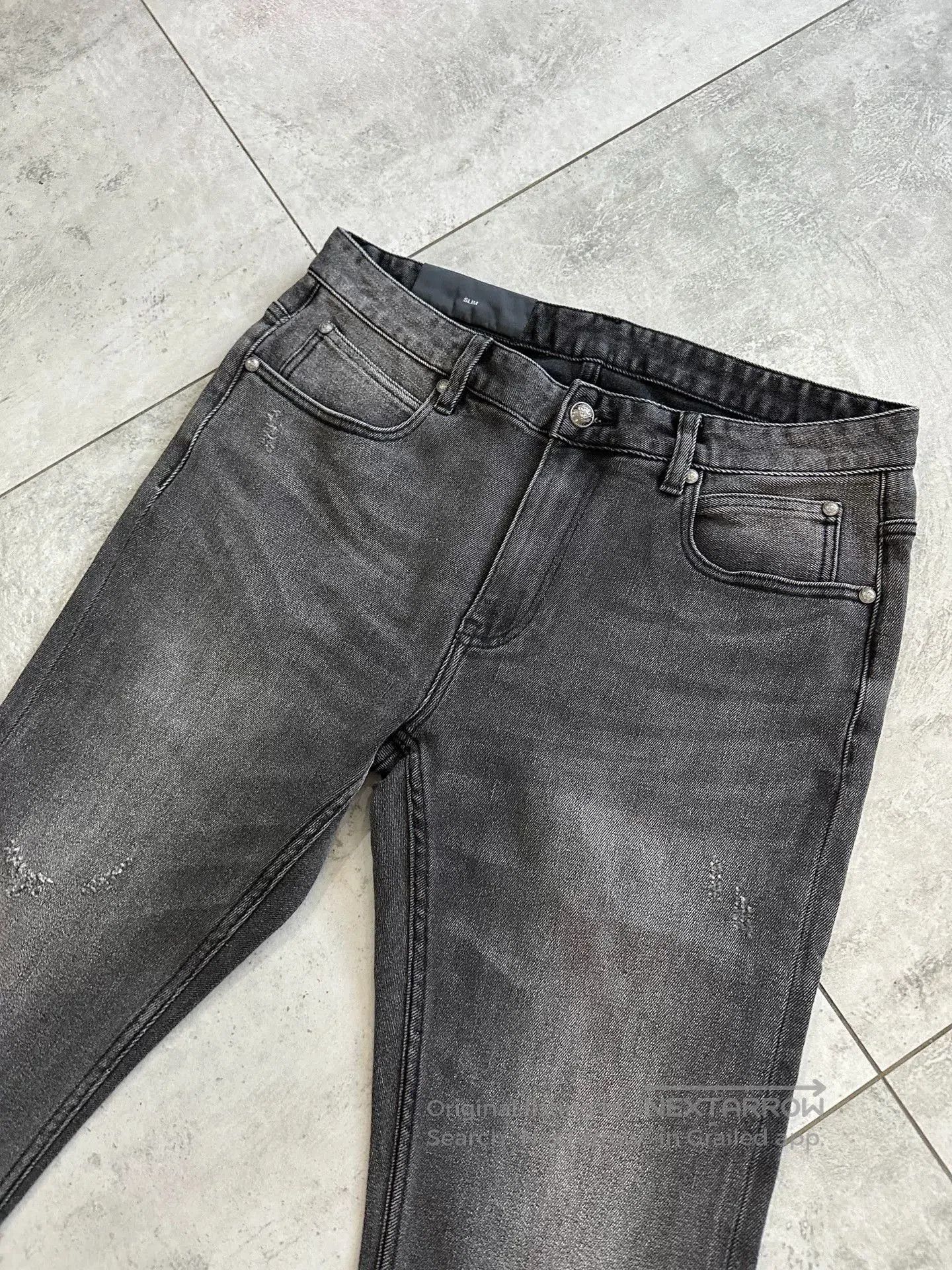 Balmain Balmain Men's Classic Gray Jeans. Size US 34 / EU 50 - 9 Thumbnail
