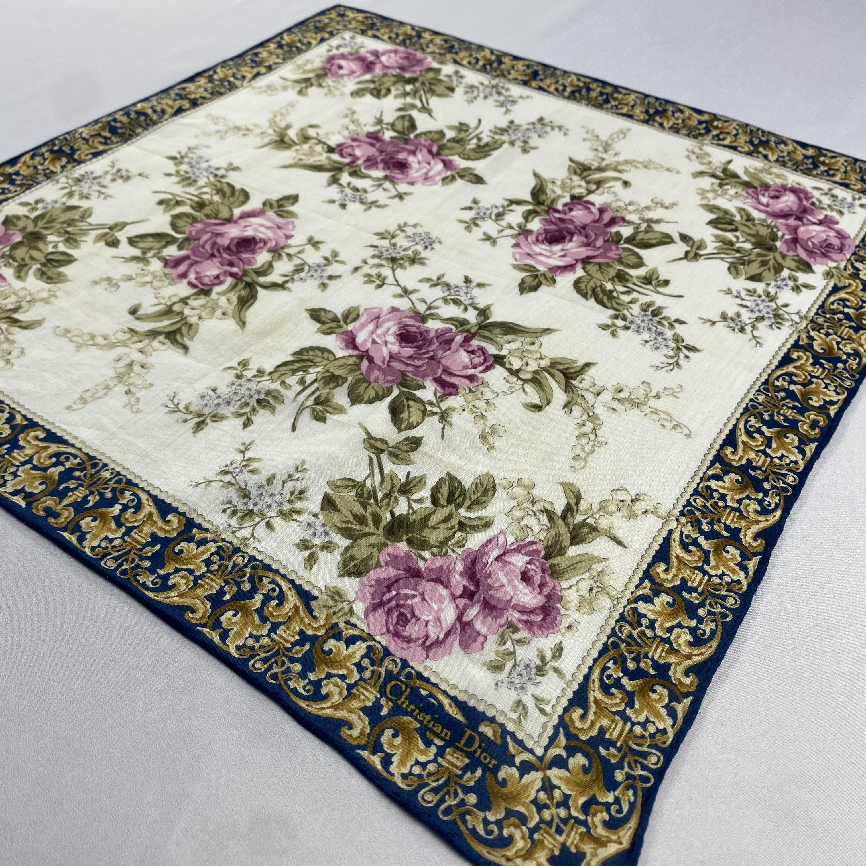 Vintage Christian Dior Monsieur Handkerchief / Neckerchief-P904 Size ONE SIZE - 2 Thumbnail