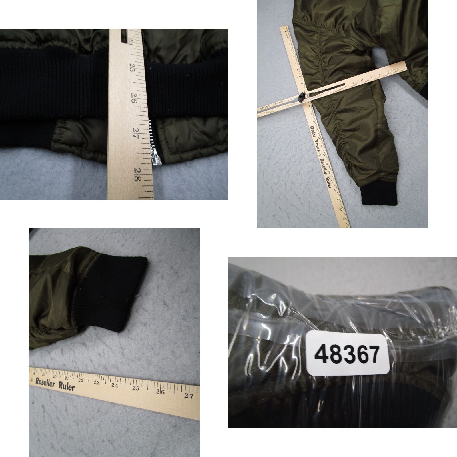 Vintage Bleecker Mercer Jacket Mens Large Green Flight Satin Full Zip MA1 Streetwear Size US L / EU 52-54 / 3 - 8 Thumbnail