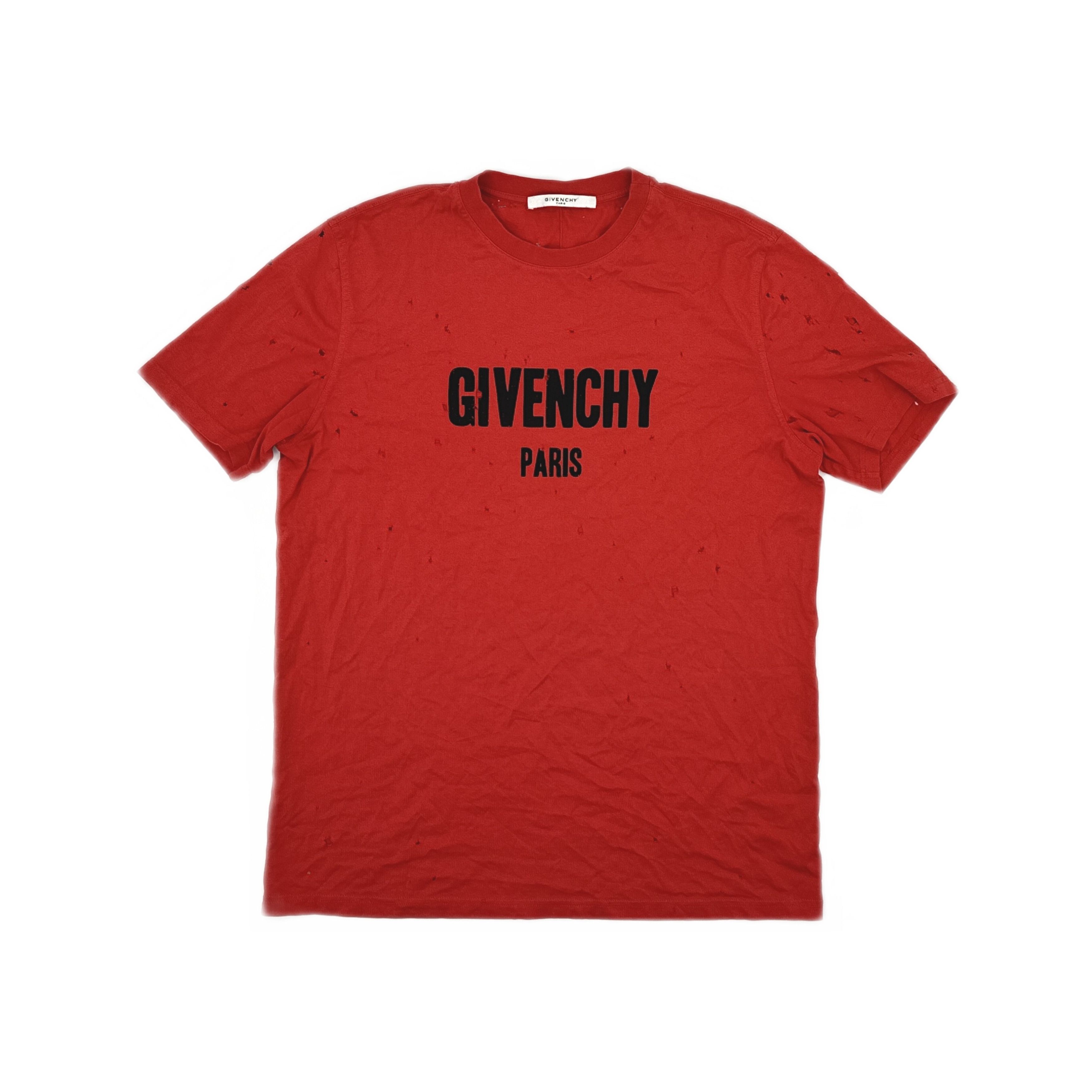 Givenchy Givenchy Distressed Logo T-Shirt Size XS Size US XS / EU 42 / 0 - 1 Thumbnail