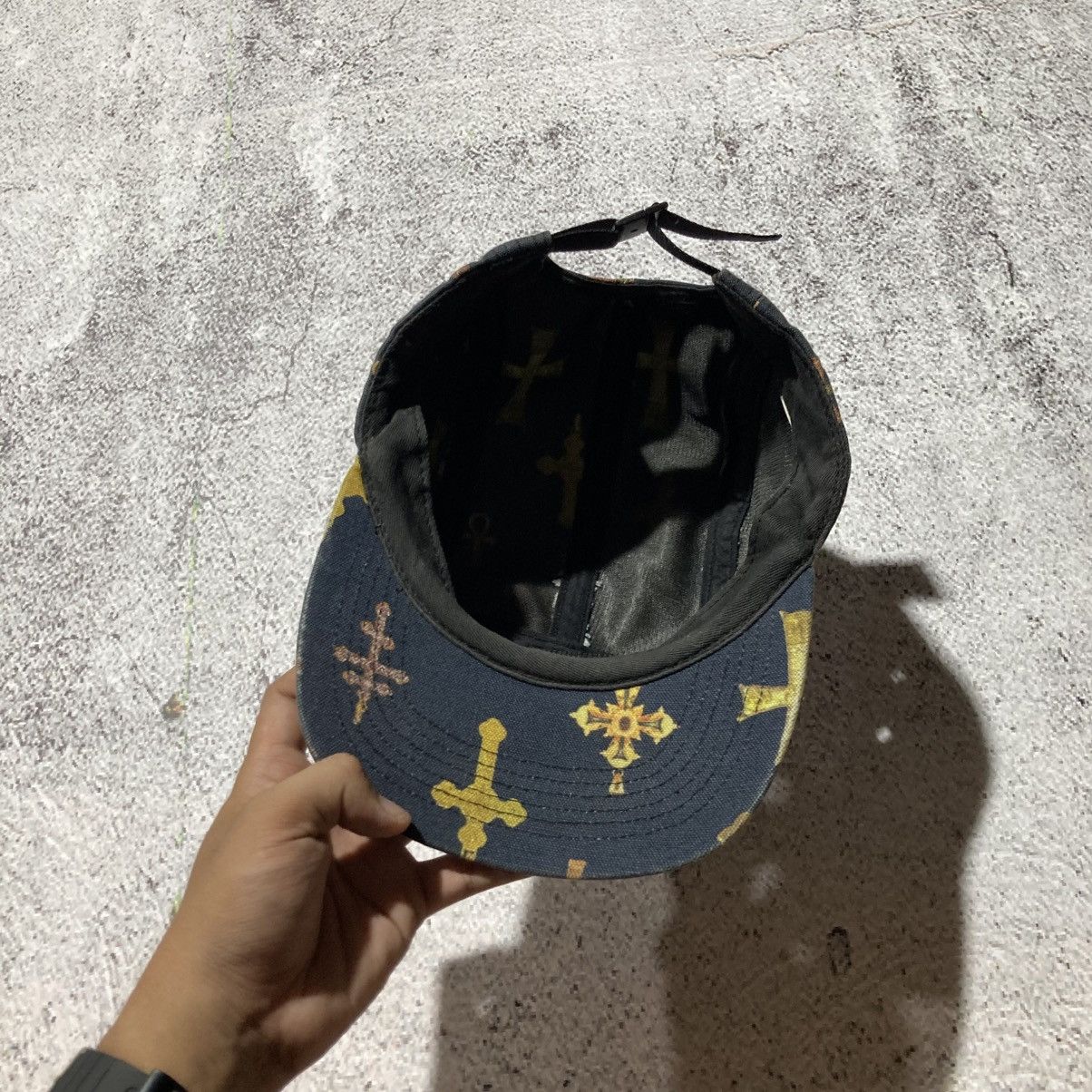 Supreme RARE🔥SS 13 Supreme Crosses Camp Cap Black Washed Size ONE SIZE - 8 Thumbnail