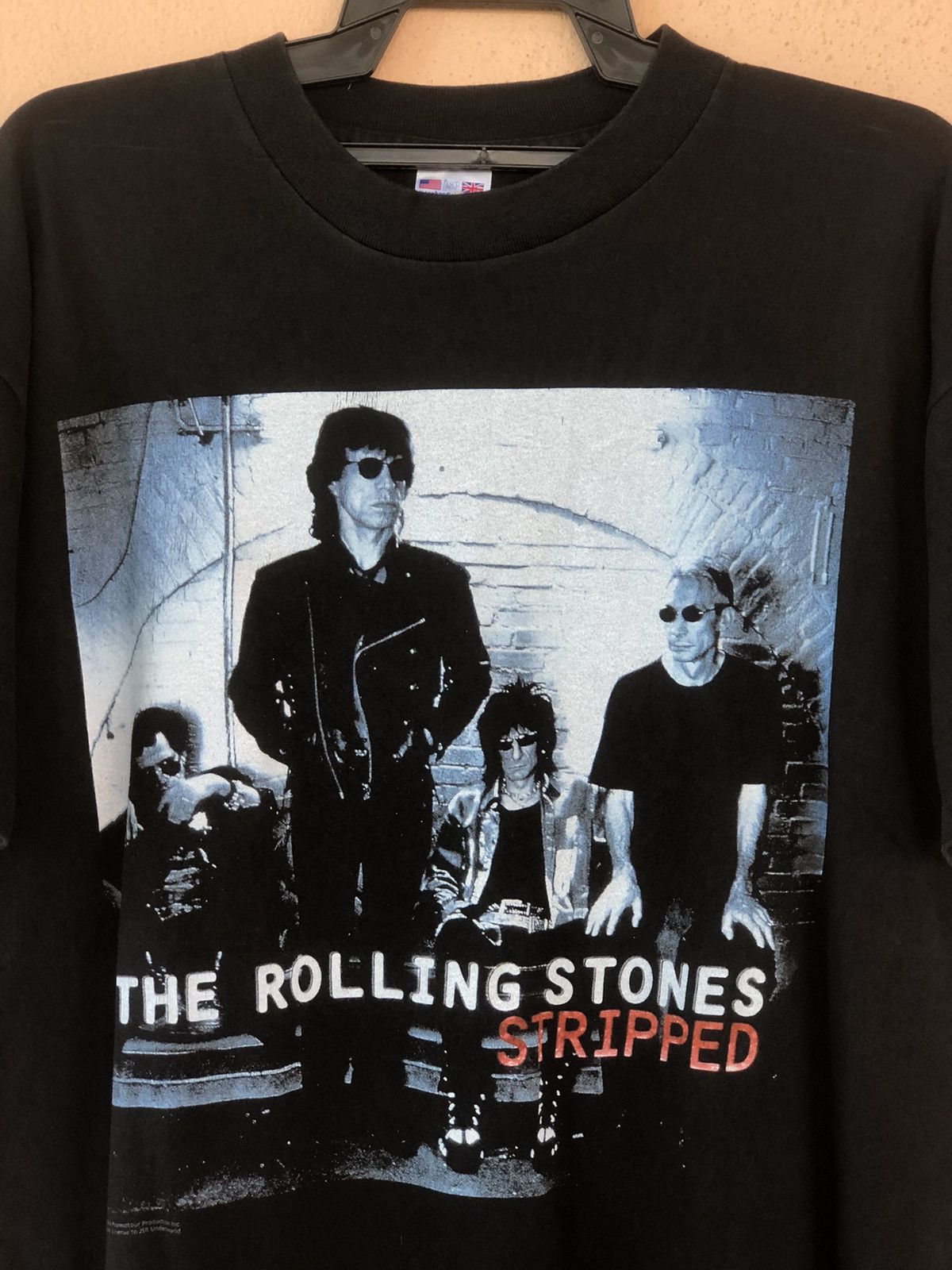 Band Tees × The Rolling Stones × Vintage Vintage 90s The Rolling Stones STRIPPED Band Tee Size US L / EU 52-54 / 3 - 2 Thumbnail