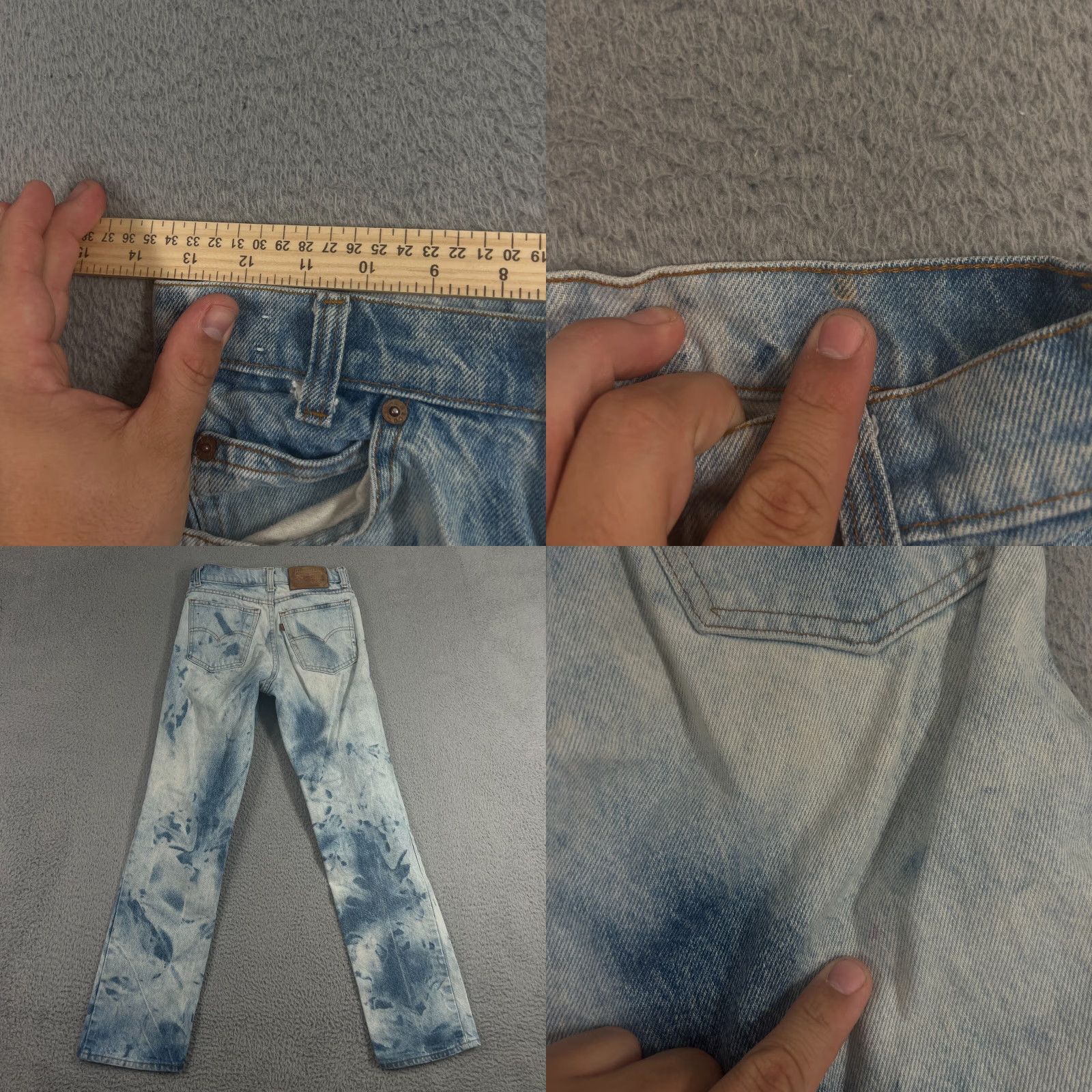 Levi's VINTAGE Levi's 540 Jeans 27x28 Straight Leg Blue 90s Mens Size US 27 - 8 Thumbnail