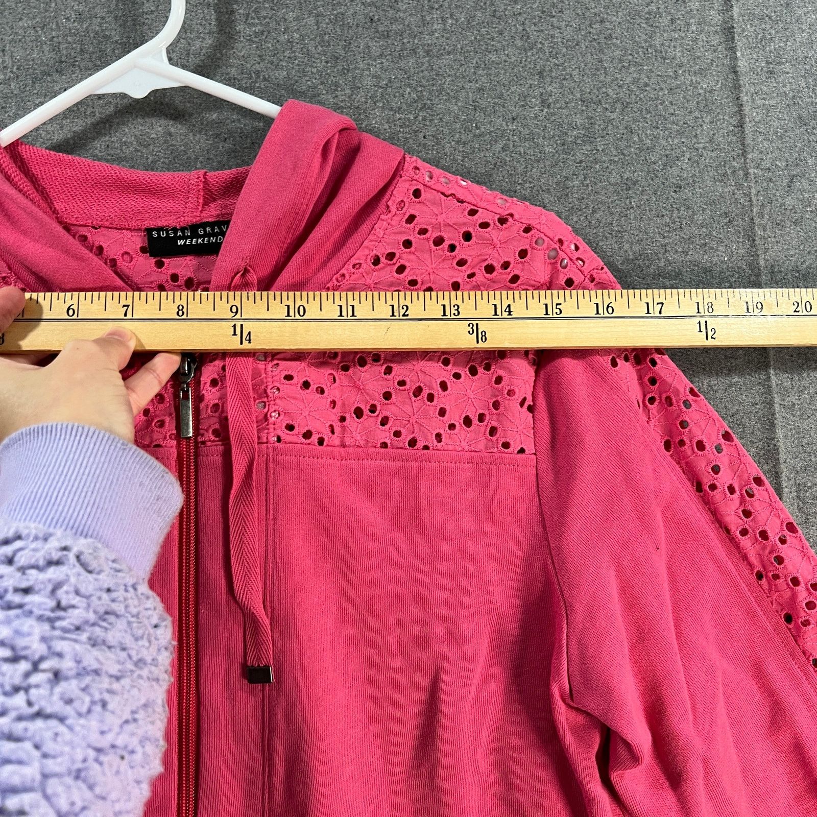 Other Susan Graver Weekend Washed French Terry Zip-Front Hoodie Size XXS / US 00 / IT 34 - 4 Thumbnail
