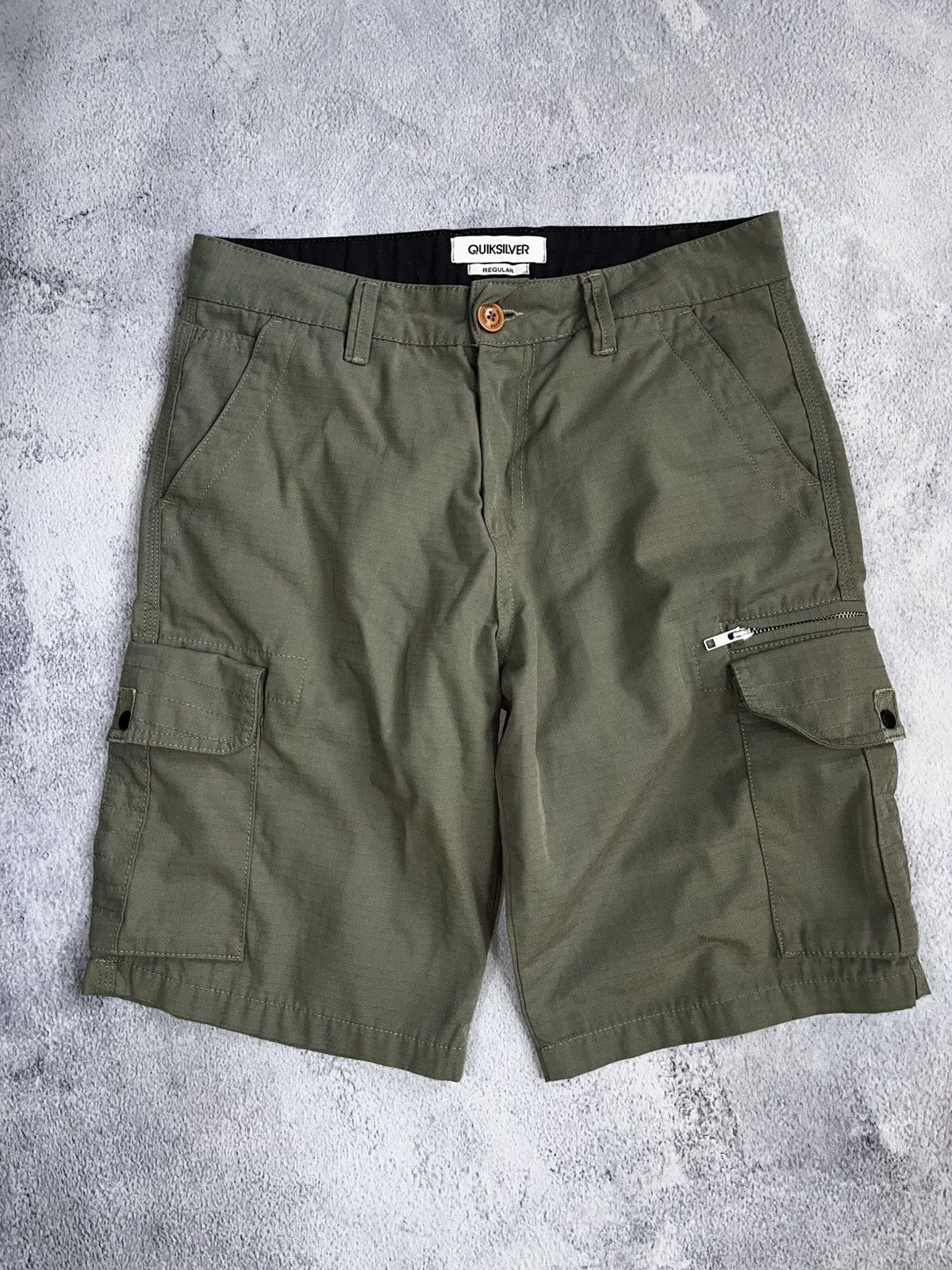Quiksilver Vintage Y2K Quiksilver cargo shorts Rap Japanese size M Size US 32 / EU 48 - 1 Thumbnail