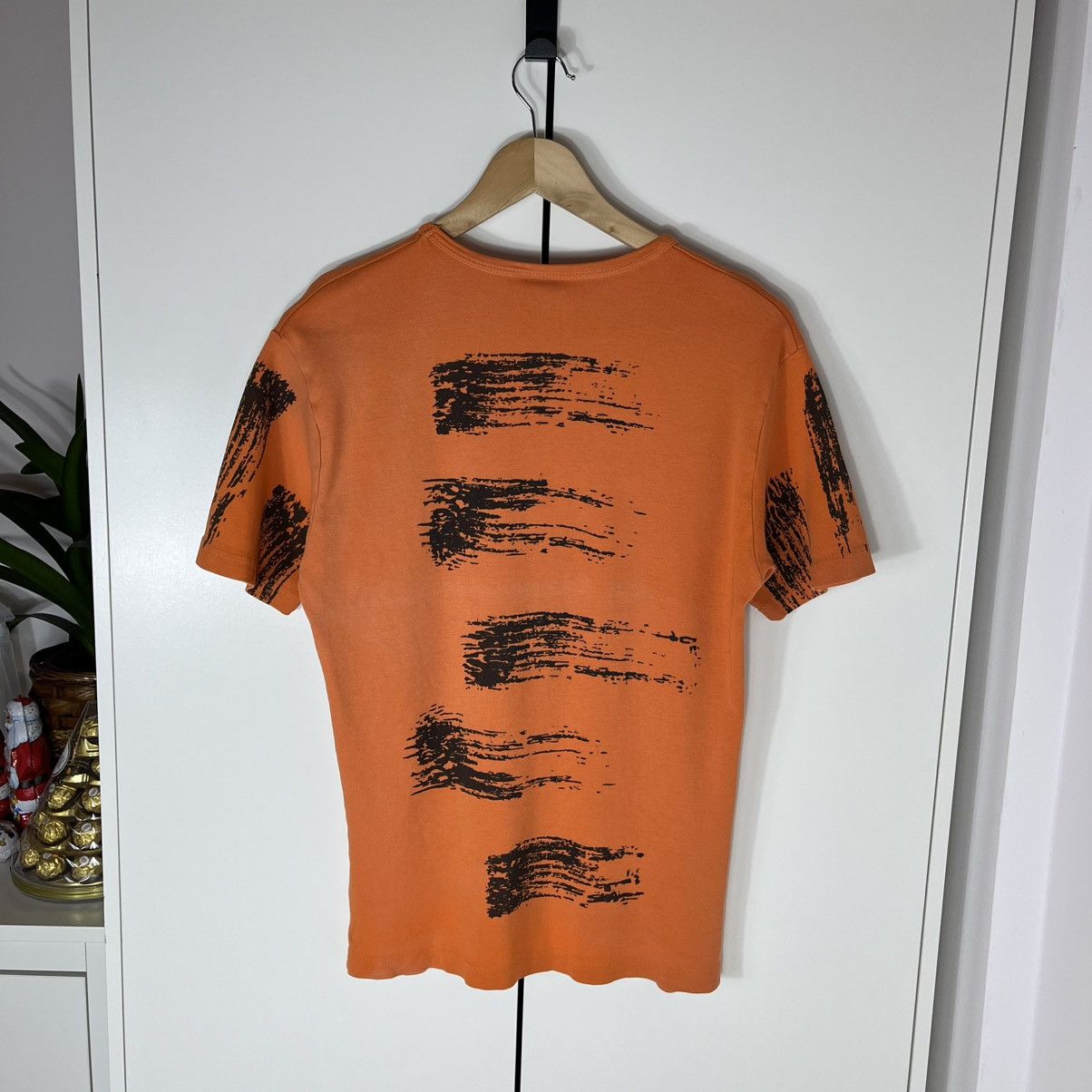 Diesel Vintage Diesel Central Logo Orange Tee Streetwear Y2K Size US L / EU 52-54 / 3 - 7 Thumbnail