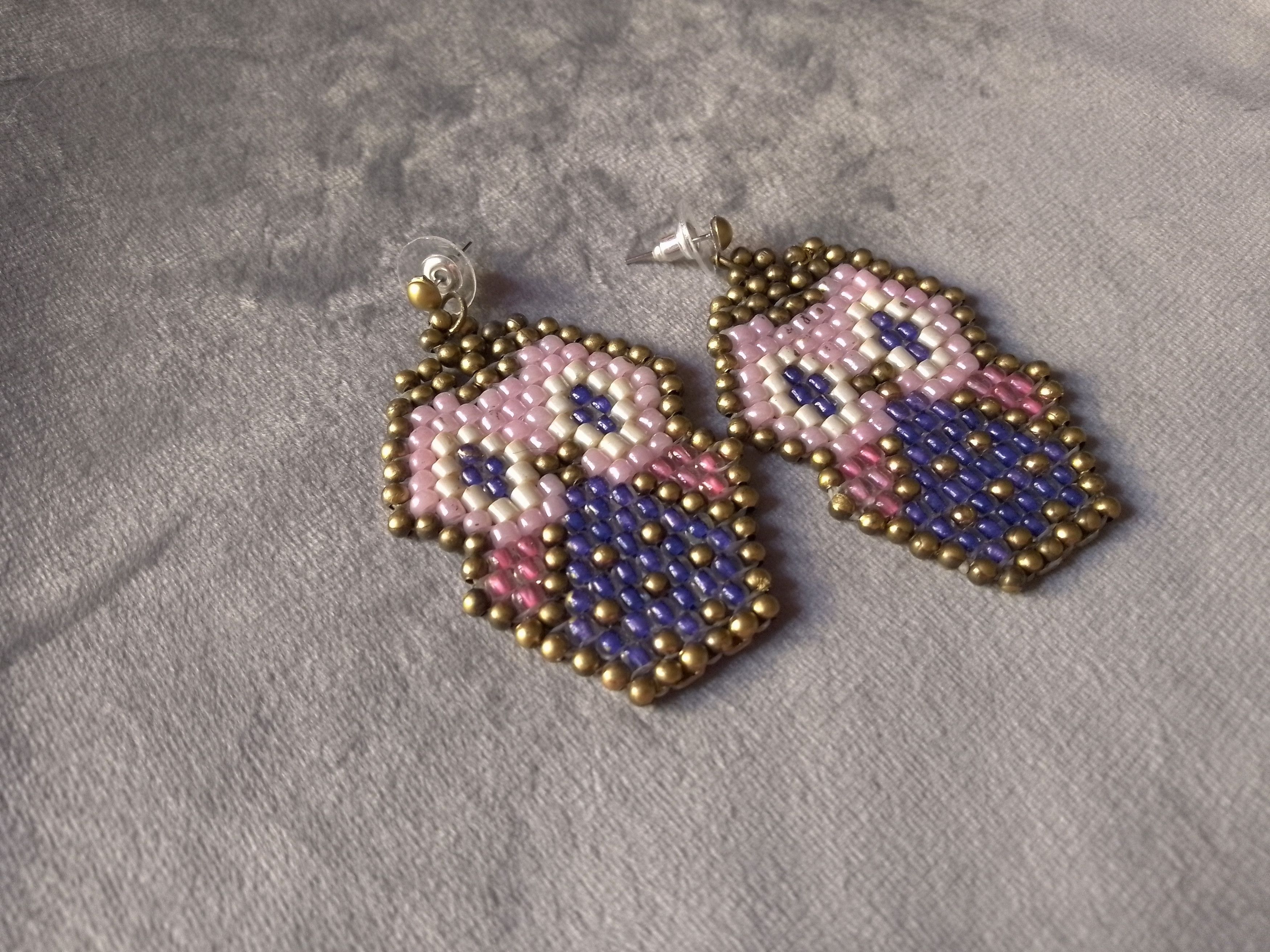 Other Earrings Owl Lucky Charm Beaded Glass Street wear Size ONE SIZE - 4 Thumbnail