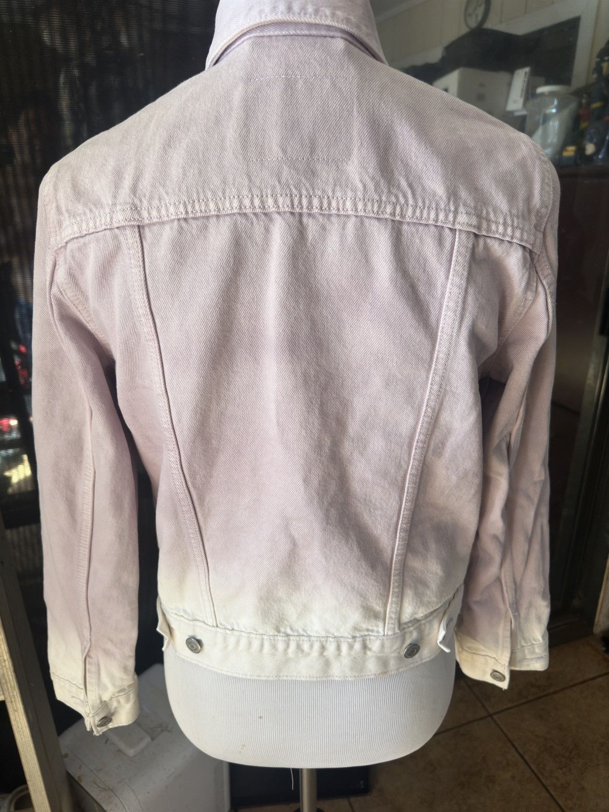 Levi's Levis Trucker Jacket Women’s S Light pink Ombre Tie Dye Size S / US 4 / IT 40 - 2 Thumbnail