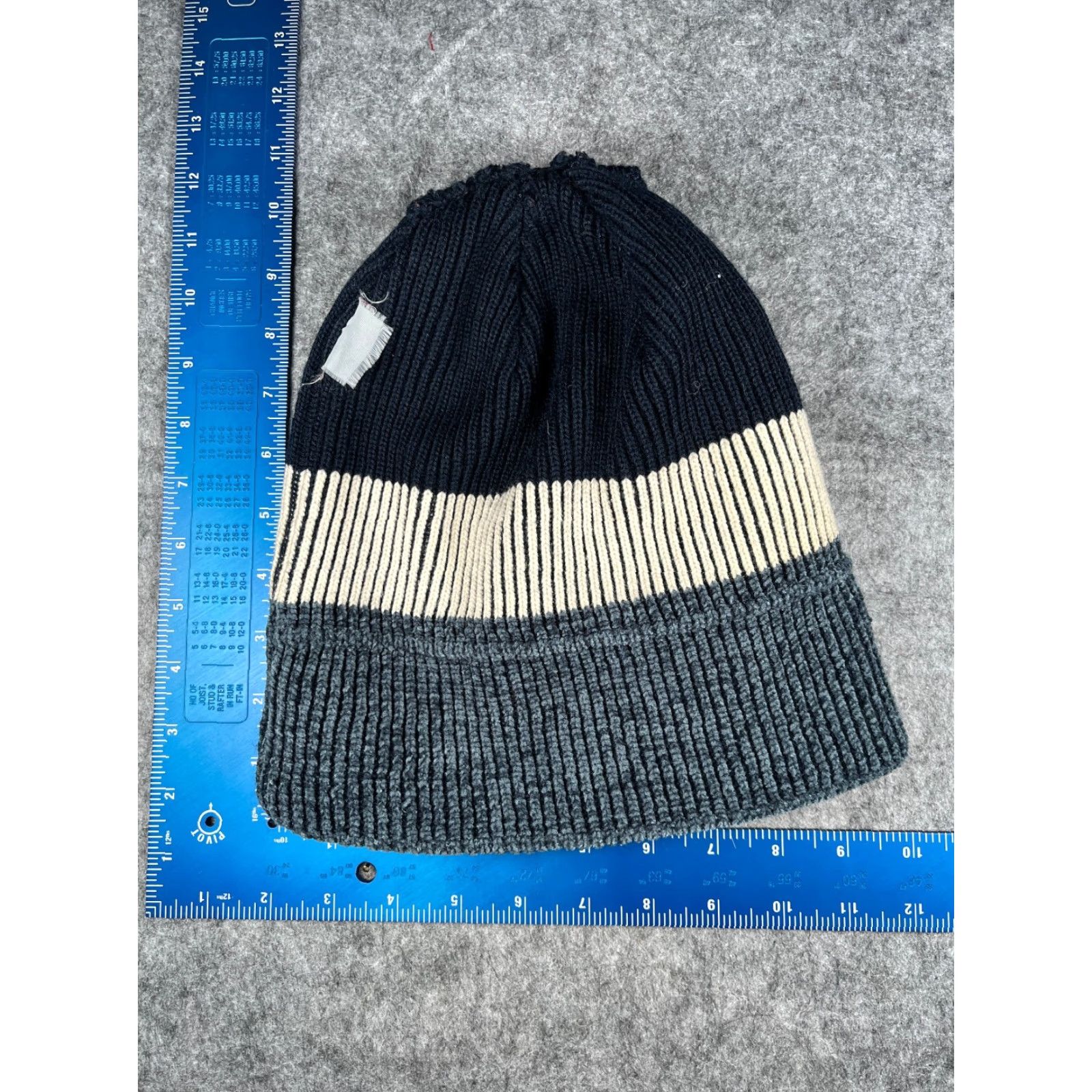 Vintage Adult Beanie Toque One Size Blue Knit Acrylic Blend Winter Snow Ski Outdoors Size ONE SIZE - 5 Thumbnail
