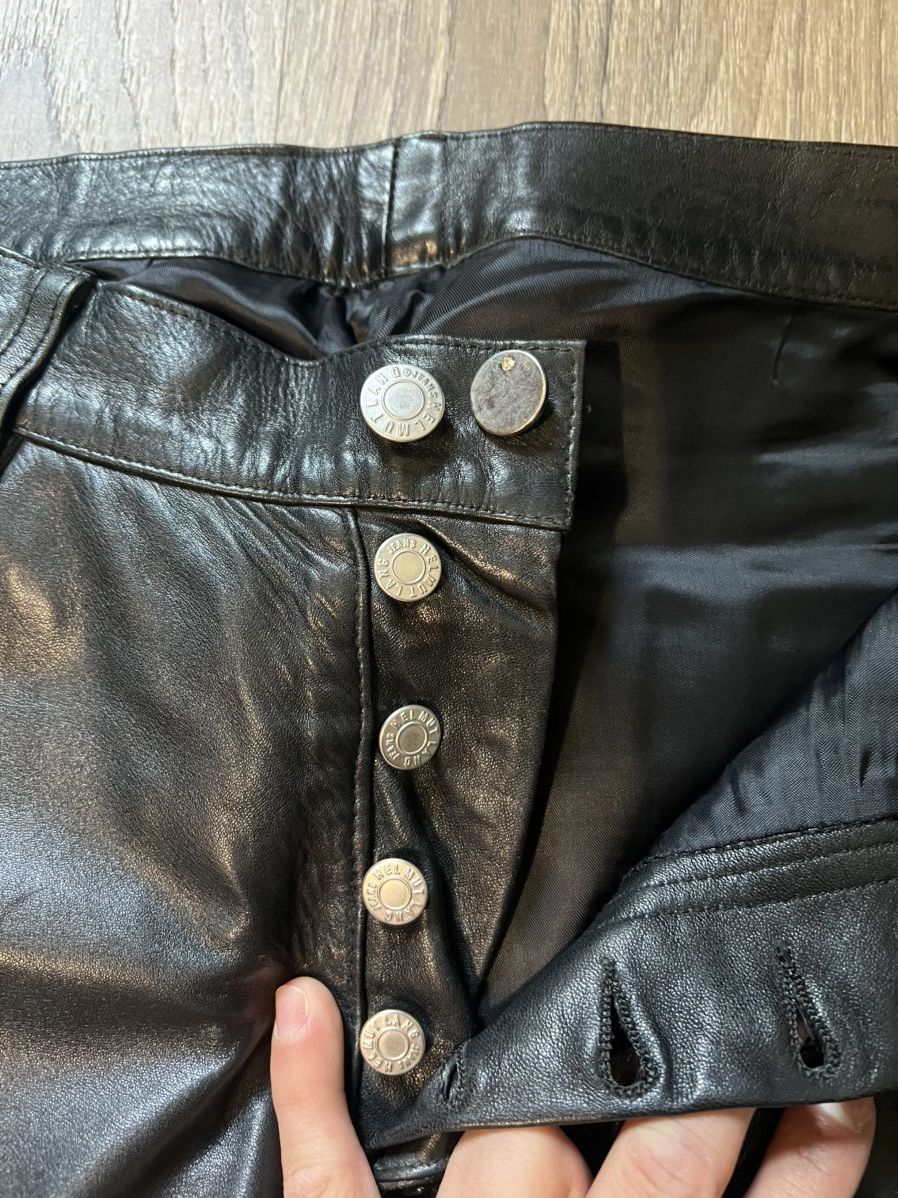Helmut Lang Helmut Lang 1998 Black Leather Pants Size US 28 / EU 44 - 3 Thumbnail