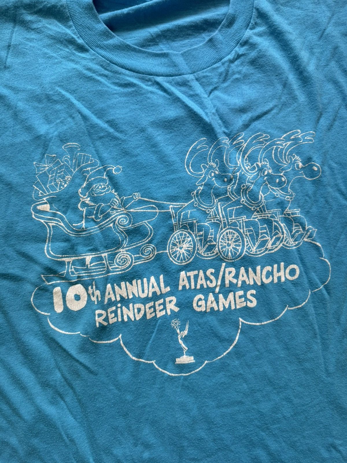 Other Parody Handicapped Wheelchair Reindeer Vintage T-Shirt Size US M / EU 48-50 / 2 - 11 Thumbnail
