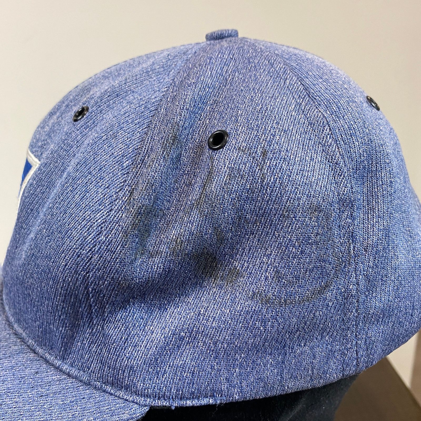Vintage VTG USPS Made in USA Denim Snapback Adjustable Hat Medium Size ONE SIZE - 6 Thumbnail
