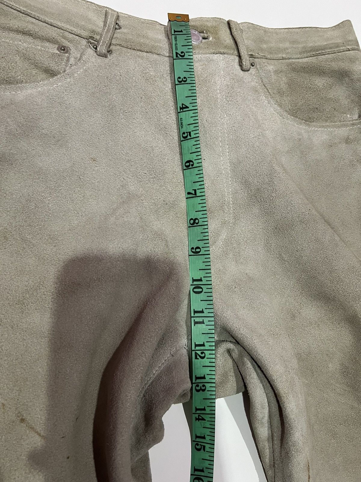 GOODENOUGH 🔥 Good Enough Hiroshi Fujiwara suede Leather GDEH pants Size US 32 / EU 48 - 21 Thumbnail