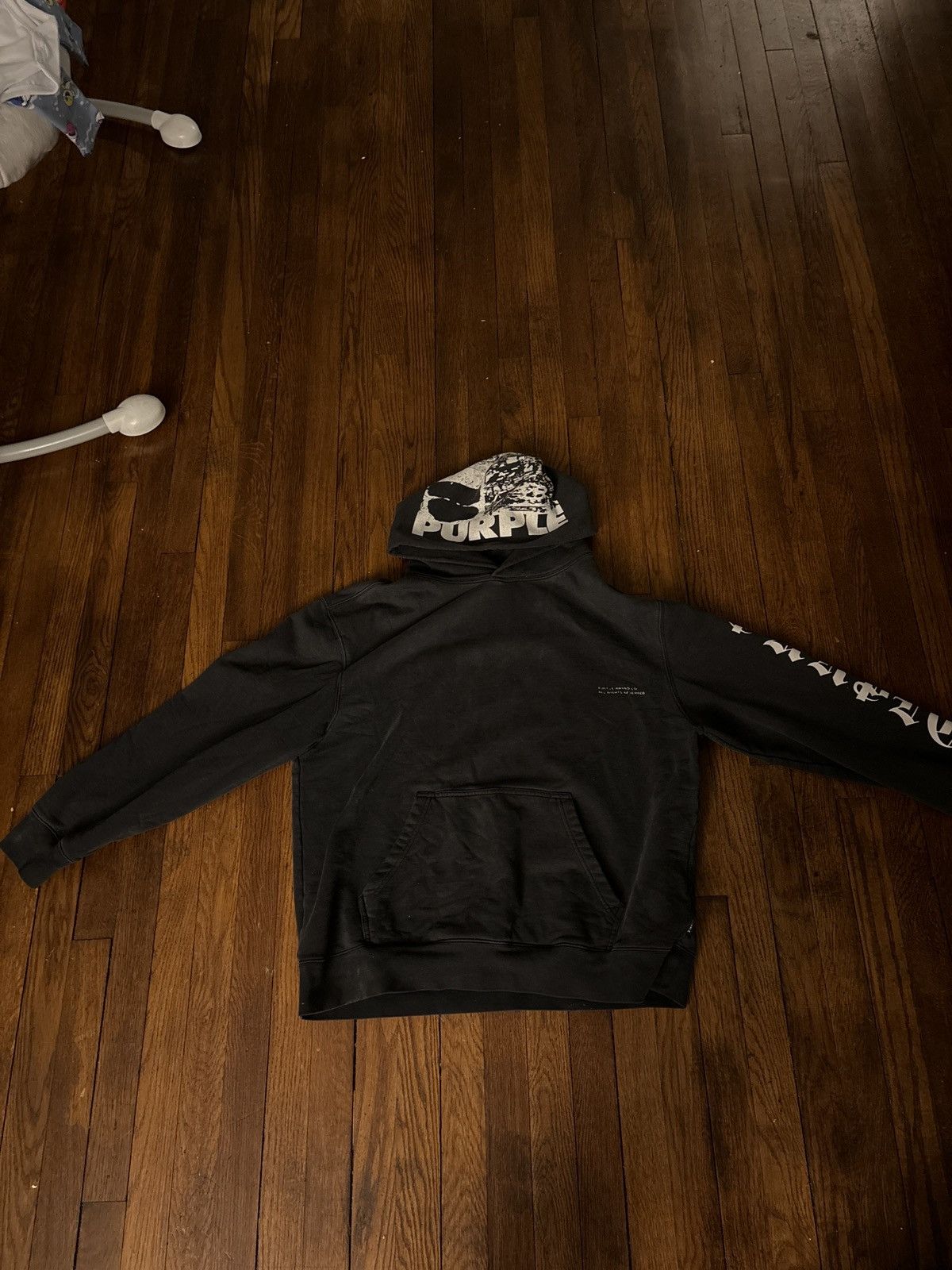 Purple Purple Brand Hoodie /rare Stage Age Delinquency Hoodie Size US L / EU 52-54 / 3 - 3 Thumbnail